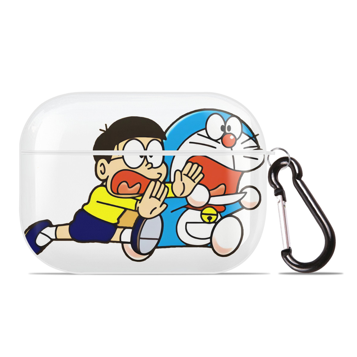 （画像用） ドラえもん Doraemon 【AirPods Pro用】ハードシェル保護ケース 耐衝撃・防指紋・カラビナ付き商品仕様