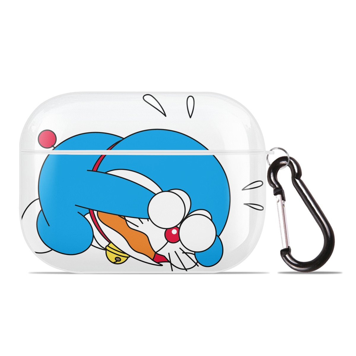 （画像用） ドラえもん Doraemon 【AirPods Pro用】ハードシェル保護ケース 耐衝撃・防指紋・カラビナ付き商品仕様