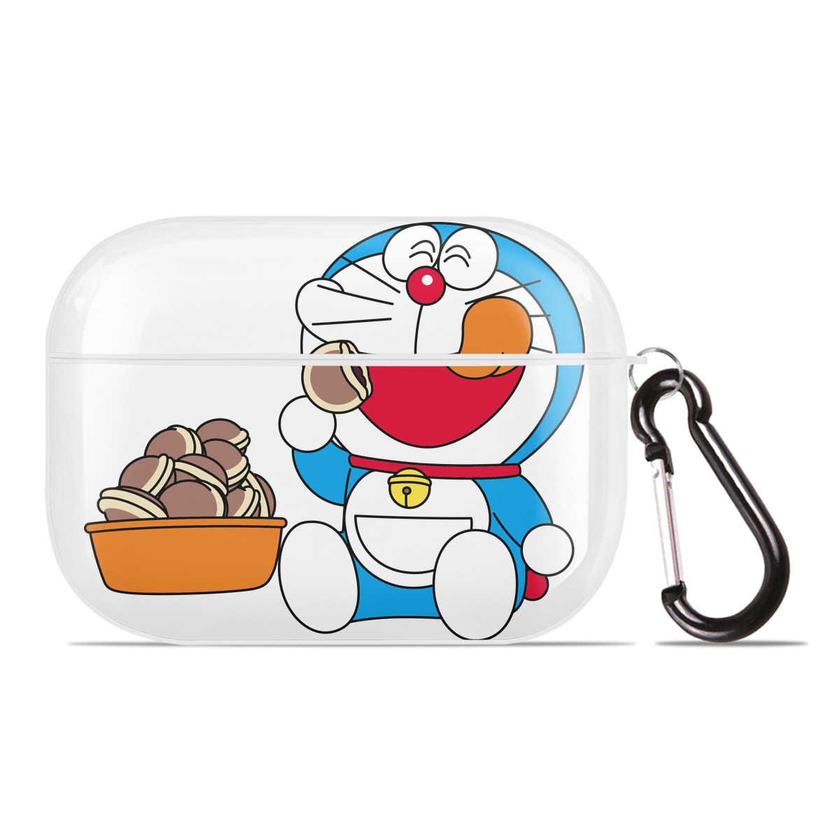 （画像用） ドラえもん Doraemon 【AirPods Pro用】ハードシェル保護ケース 耐衝撃・防指紋・カラビナ付き商品仕様