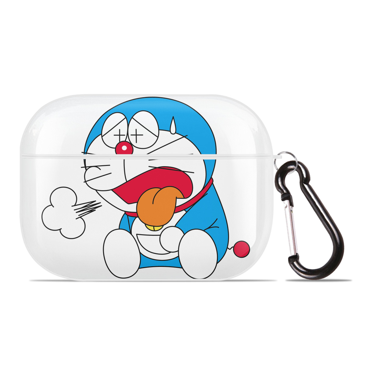 （画像用） ドラえもん Doraemon 【AirPods Pro用】ハードシェル保護ケース 耐衝撃・防指紋・カラビナ付き商品仕様