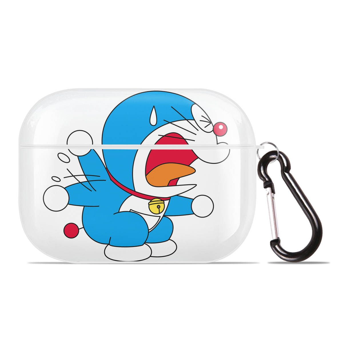 （画像用） ドラえもん Doraemon 【AirPods Pro用】ハードシェル保護ケース 耐衝撃・防指紋・カラビナ付き商品仕様
