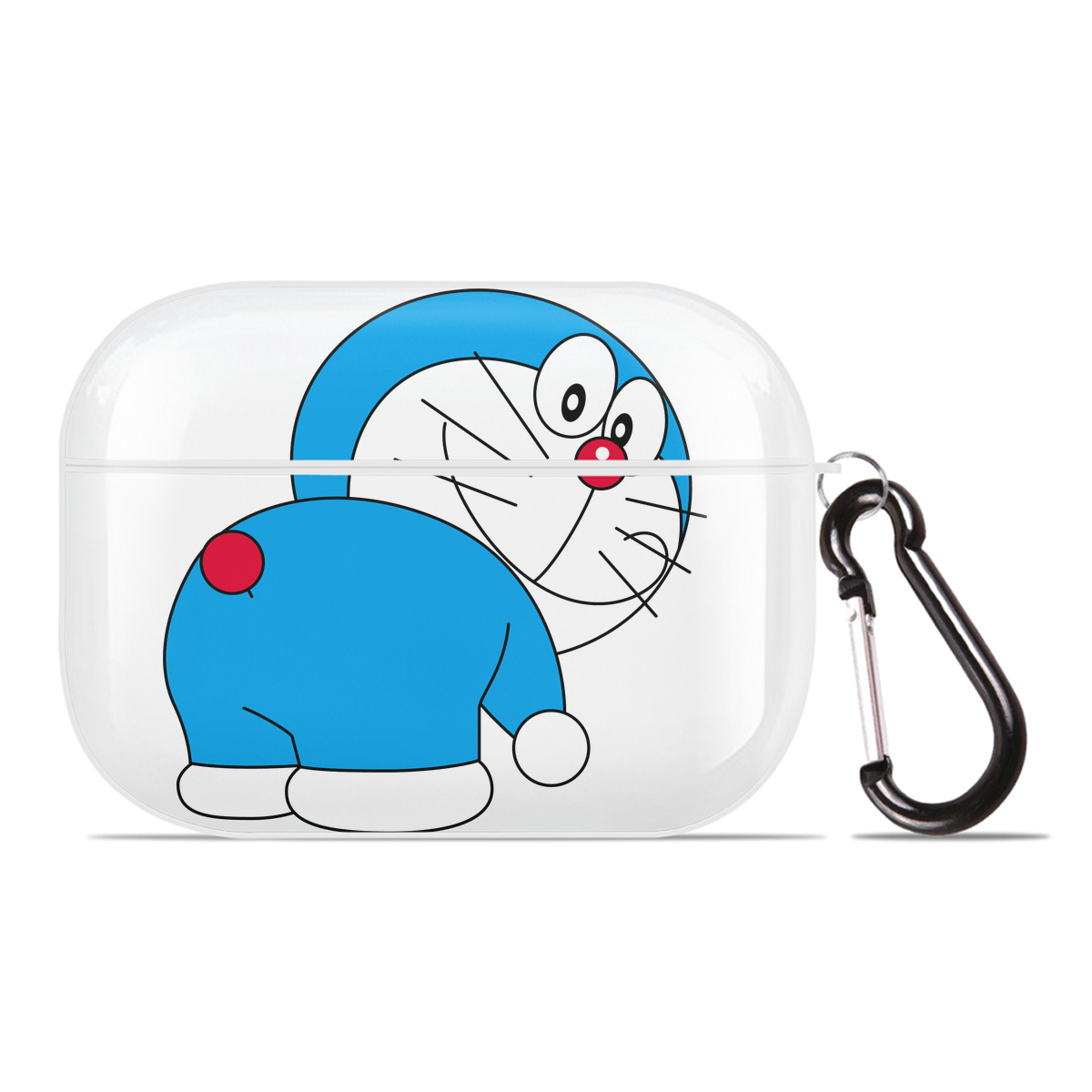 （画像用） ドラえもん Doraemon 【AirPods Pro用】ハードシェル保護ケース 耐衝撃・防指紋・カラビナ付き商品仕様