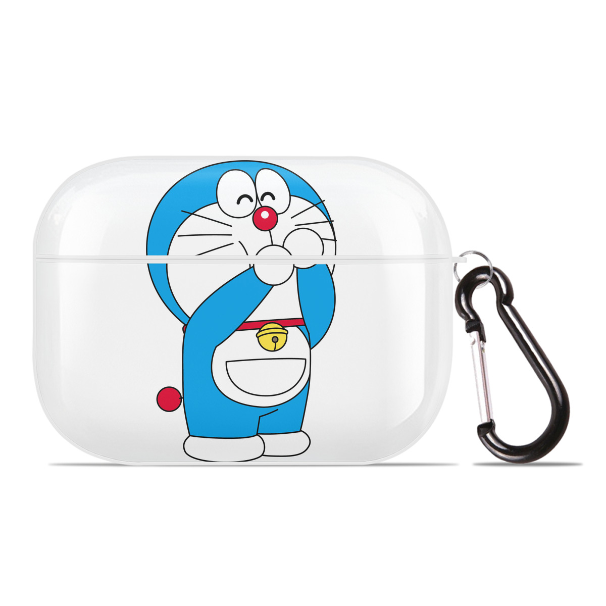 （画像用） ドラえもん Doraemon 【AirPods Pro用】ハードシェル保護ケース 耐衝撃・防指紋・カラビナ付き商品仕様
