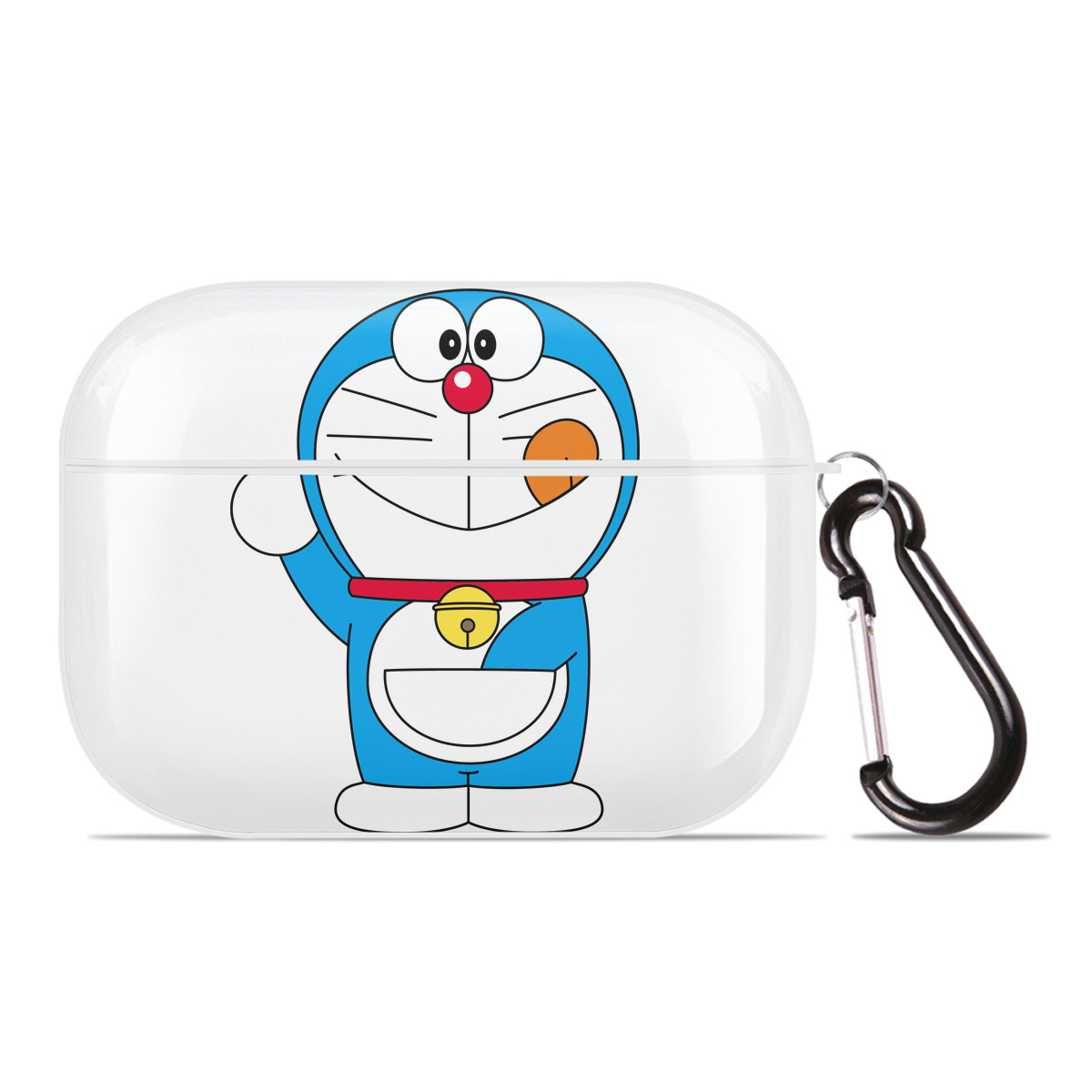 （画像用） ドラえもん Doraemon 【AirPods Pro用】ハードシェル保護ケース 耐衝撃・防指紋・カラビナ付き商品仕様