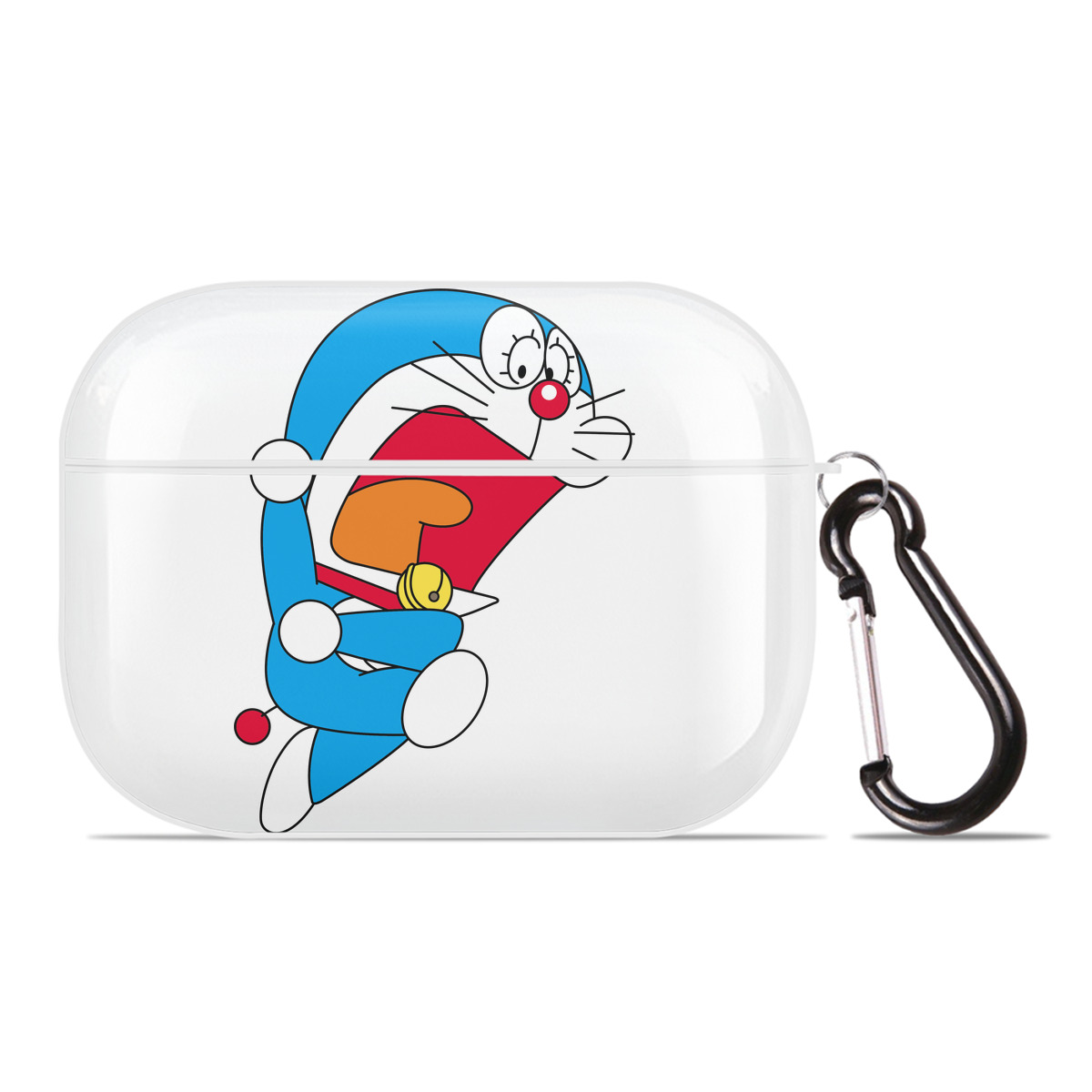 （画像用） ドラえもん Doraemon 【AirPods Pro用】ハードシェル保護ケース 耐衝撃・防指紋・カラビナ付き商品仕様