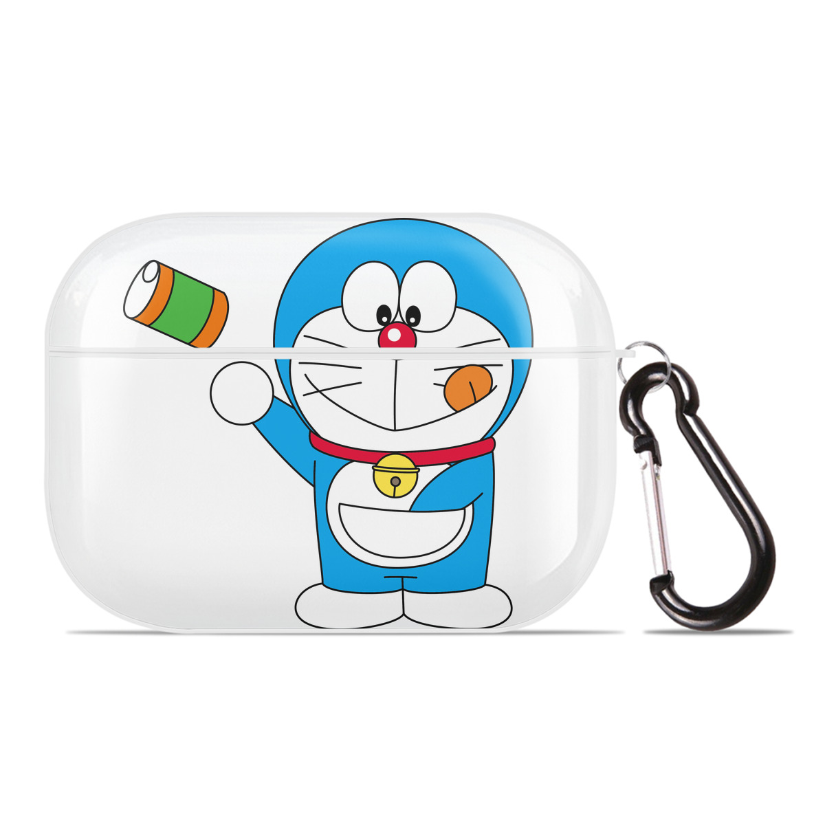 （画像用） ドラえもん Doraemon 【AirPods Pro用】ハードシェル保護ケース 耐衝撃・防指紋・カラビナ付き商品仕様