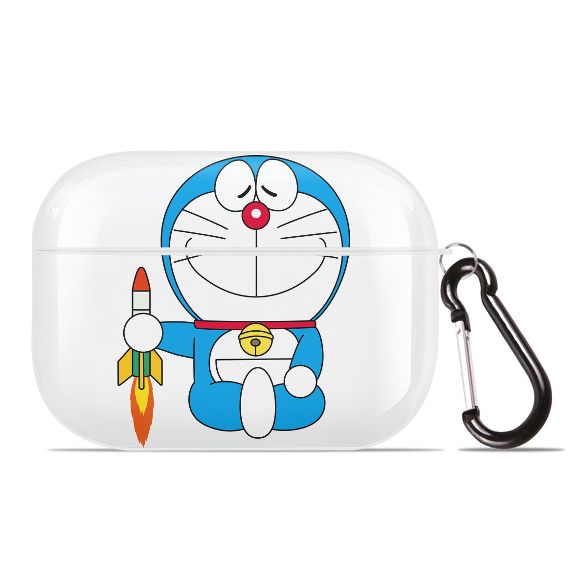 （画像用） ドラえもん Doraemon 【AirPods Pro用】ハードシェル保護ケース 耐衝撃・防指紋・カラビナ付き商品仕様