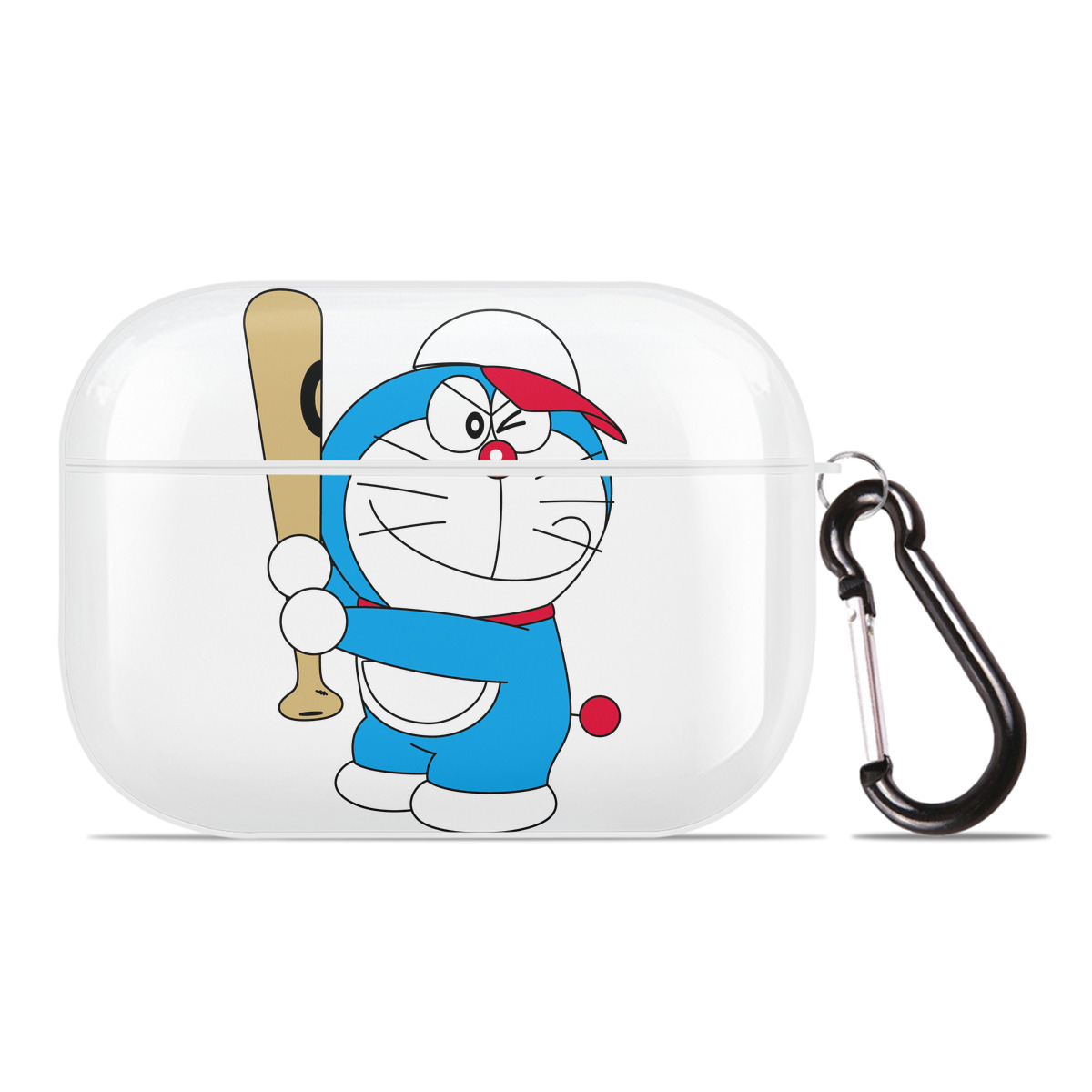 （画像用） ドラえもん Doraemon 【AirPods Pro用】ハードシェル保護ケース 耐衝撃・防指紋・カラビナ付き商品仕様