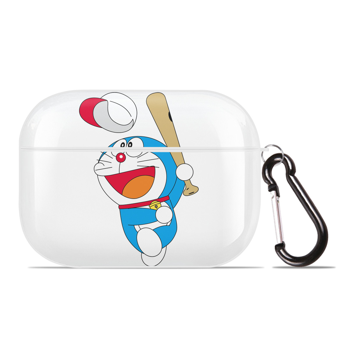 （画像用） ドラえもん Doraemon 【AirPods Pro用】ハードシェル保護ケース 耐衝撃・防指紋・カラビナ付き商品仕様