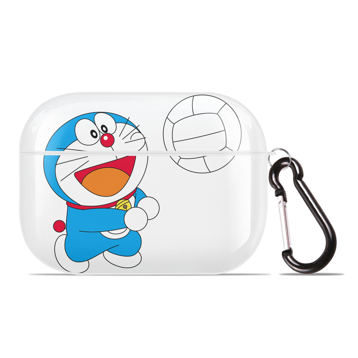 （画像用） ドラえもん Doraemon 【AirPods Pro用】ハードシェル保護ケース 耐衝撃・防指紋・カラビナ付き商品仕様