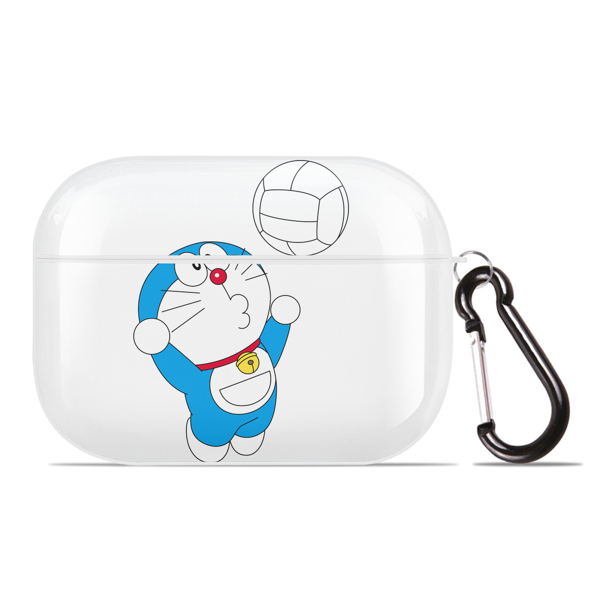 （画像用） ドラえもん Doraemon 【AirPods Pro用】ハードシェル保護ケース 耐衝撃・防指紋・カラビナ付き商品仕様