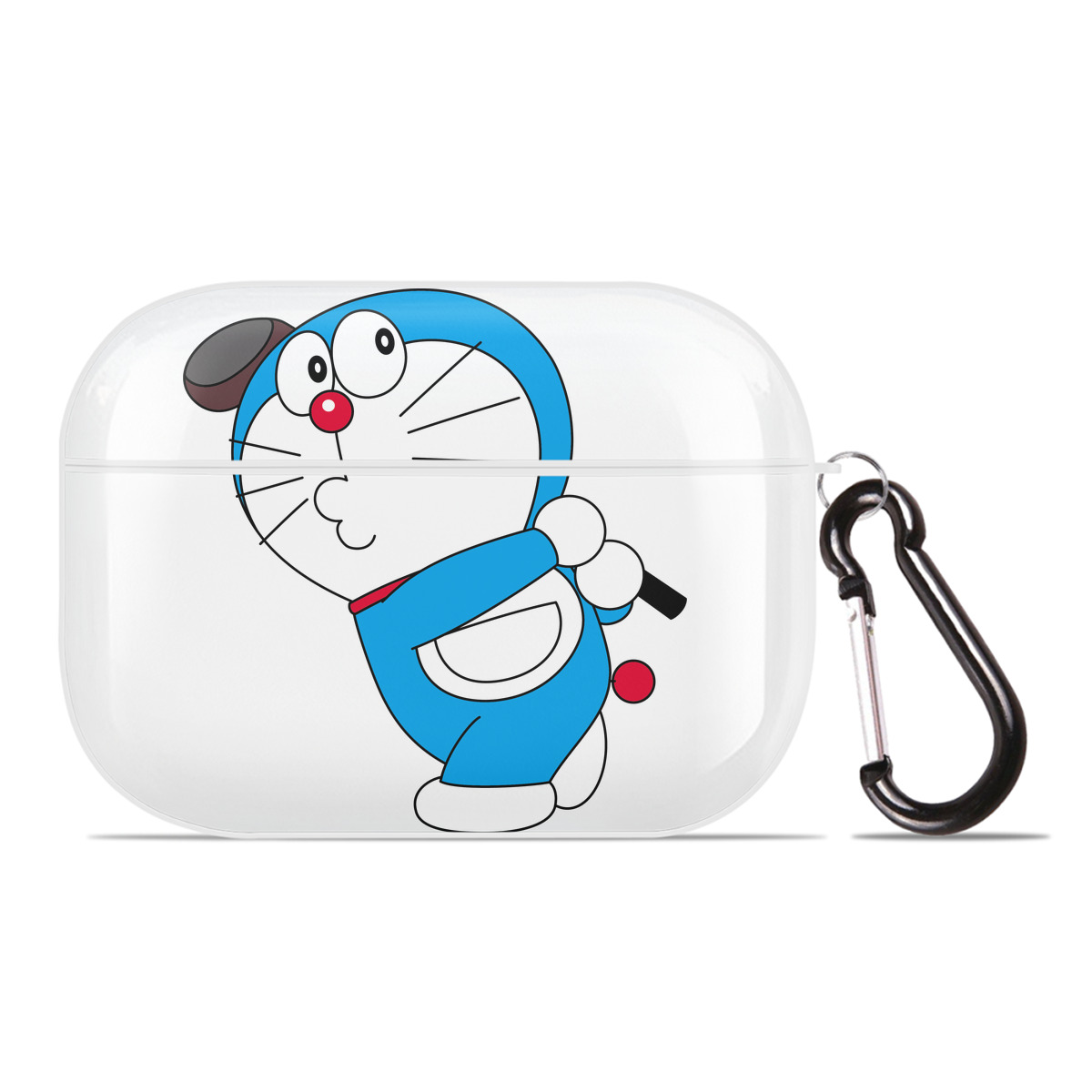 （画像用） ドラえもん Doraemon 【AirPods Pro用】ハードシェル保護ケース 耐衝撃・防指紋・カラビナ付き商品仕様