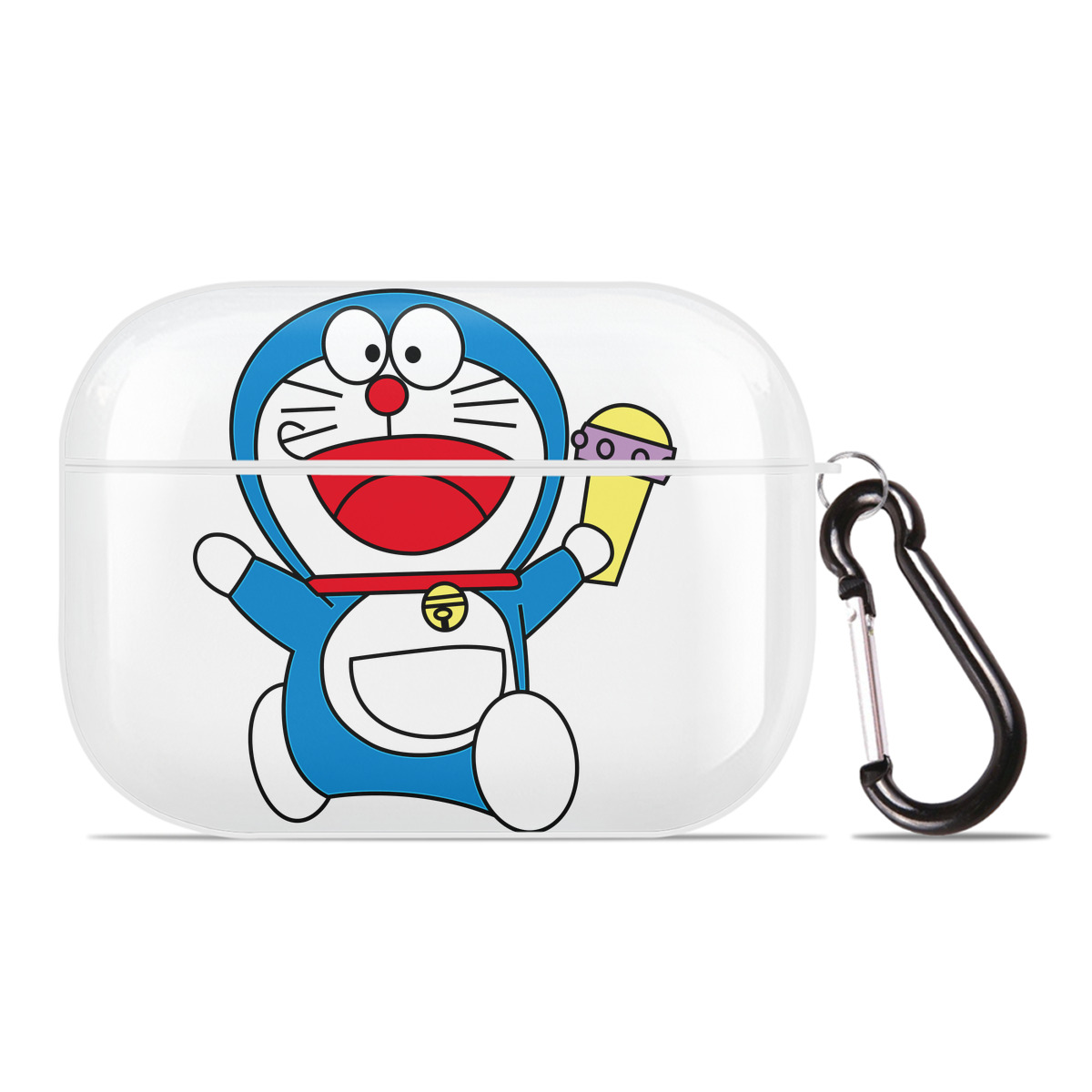（画像用） ドラえもん Doraemon 【AirPods Pro用】ハードシェル保護ケース 耐衝撃・防指紋・カラビナ付き商品仕様