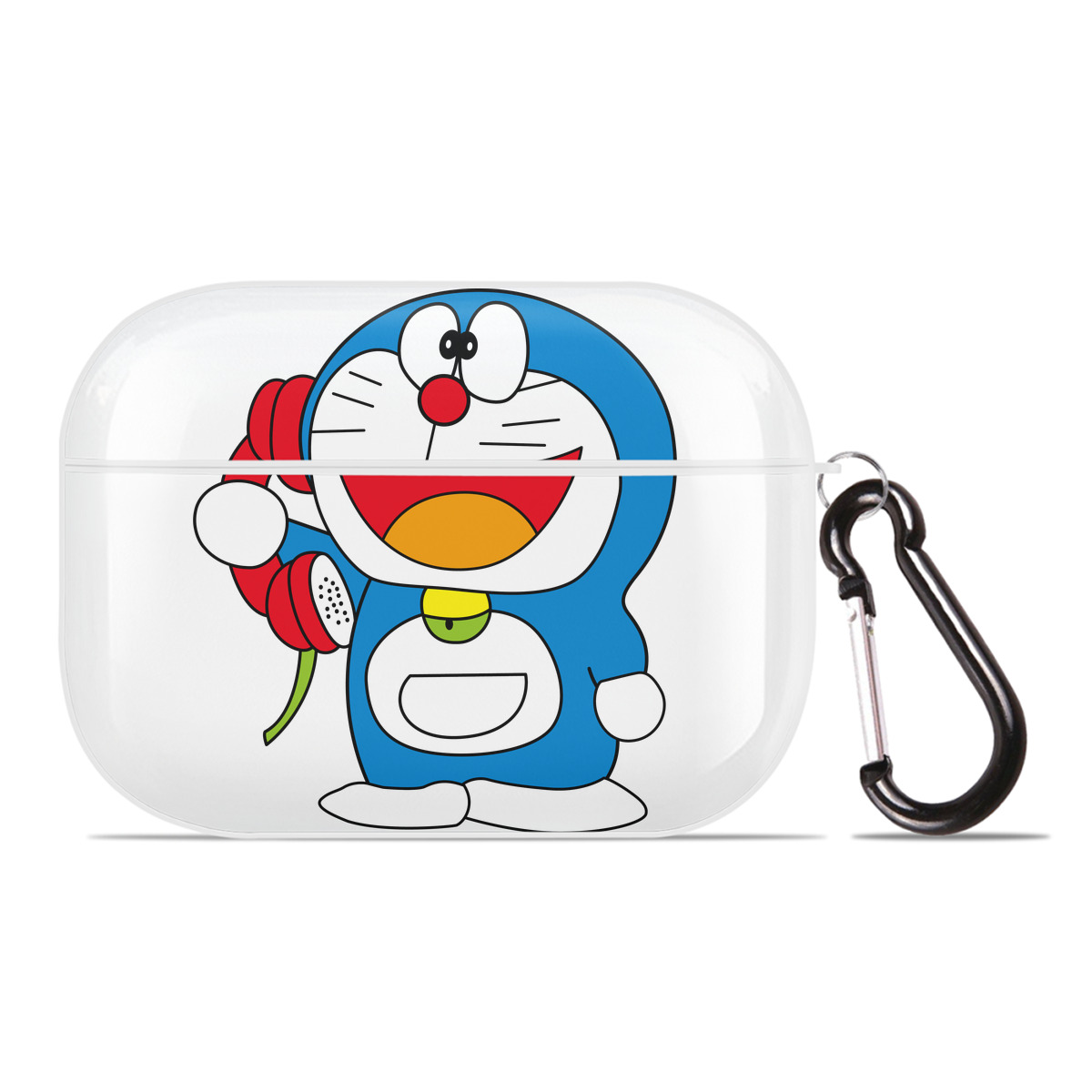 （画像用） ドラえもん Doraemon 【AirPods Pro用】ハードシェル保護ケース 耐衝撃・防指紋・カラビナ付き商品仕様