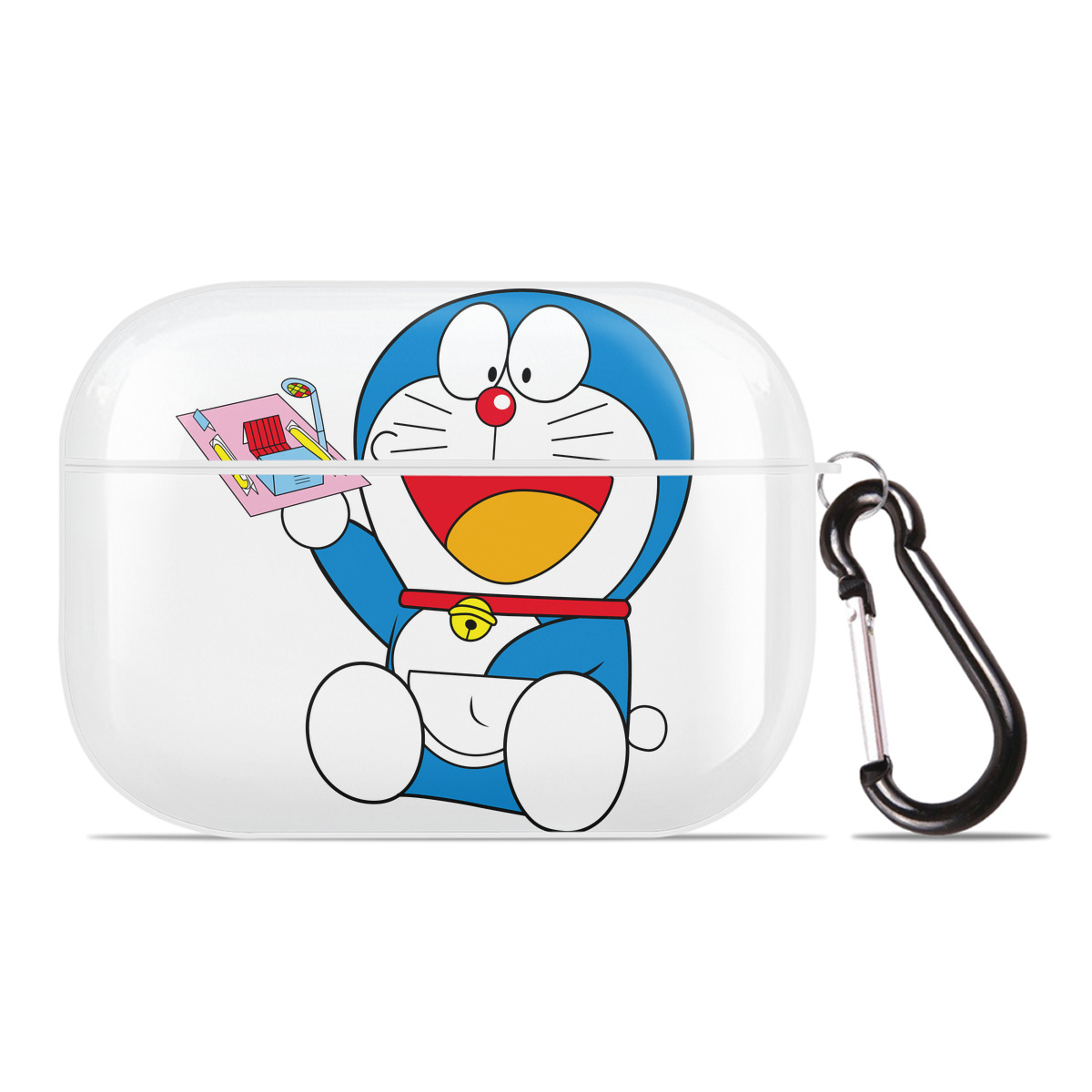 （画像用） ドラえもん Doraemon 【AirPods Pro用】ハードシェル保護ケース 耐衝撃・防指紋・カラビナ付き商品仕様