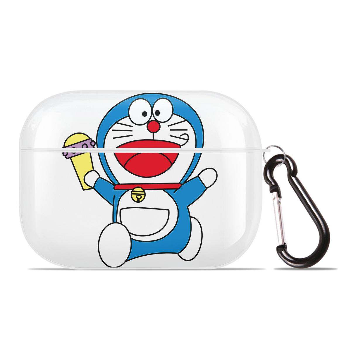 （画像用） ドラえもん Doraemon 【AirPods Pro用】ハードシェル保護ケース 耐衝撃・防指紋・カラビナ付き商品仕様