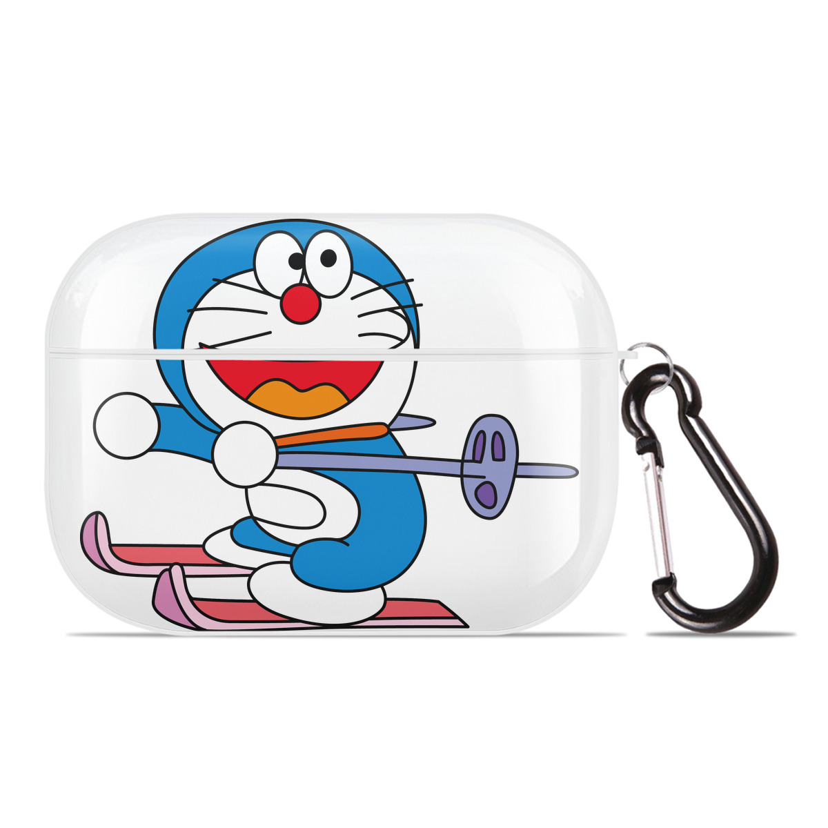 （画像用） ドラえもん Doraemon 【AirPods Pro用】ハードシェル保護ケース 耐衝撃・防指紋・カラビナ付き商品仕様