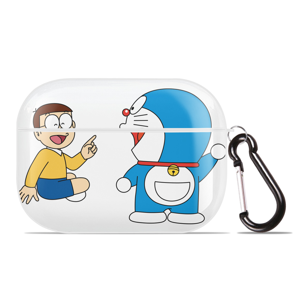 （画像用） ドラえもん Doraemon 【AirPods Pro用】ハードシェル保護ケース 耐衝撃・防指紋・カラビナ付き商品仕様