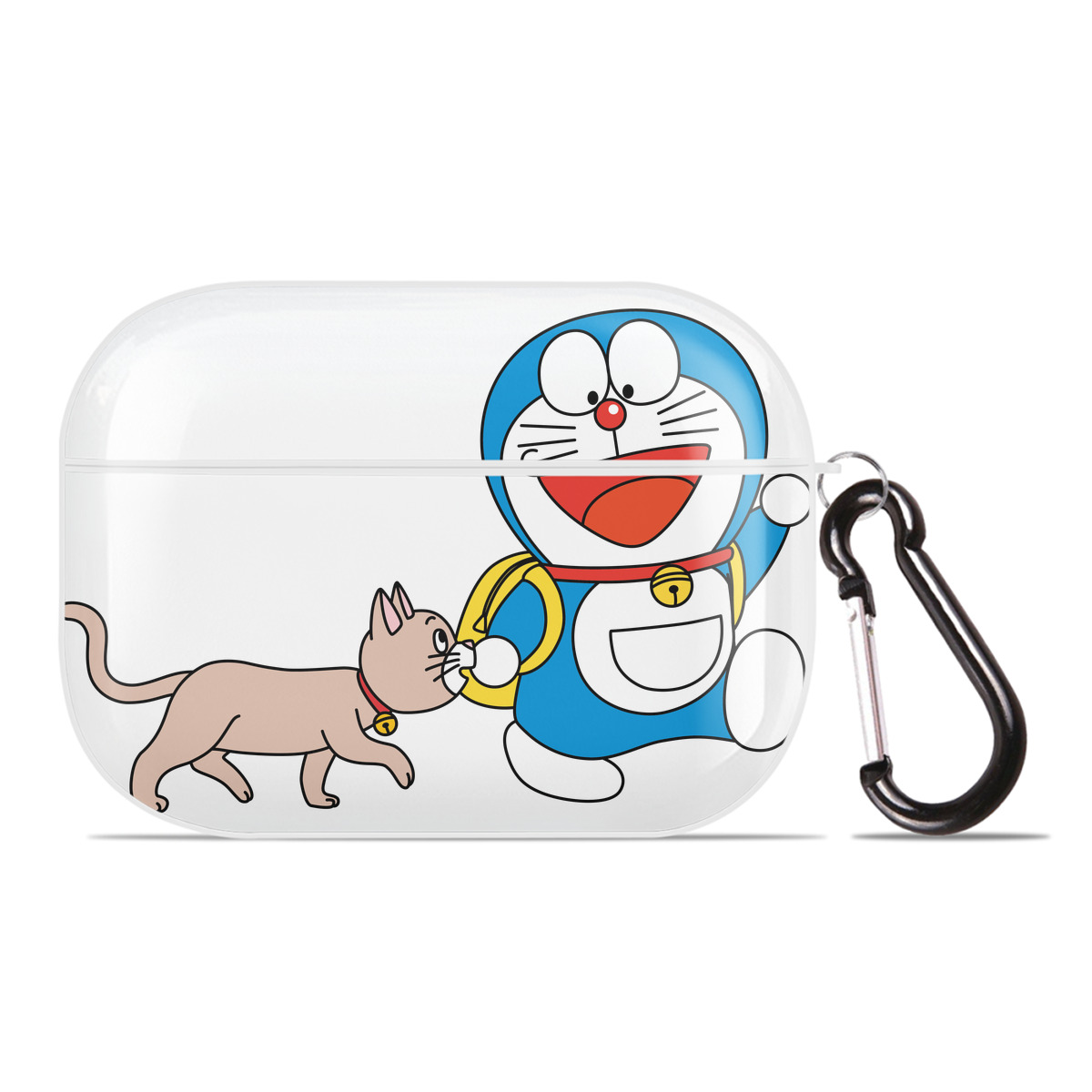 （画像用） ドラえもん Doraemon 【AirPods Pro用】ハードシェル保護ケース 耐衝撃・防指紋・カラビナ付き商品仕様