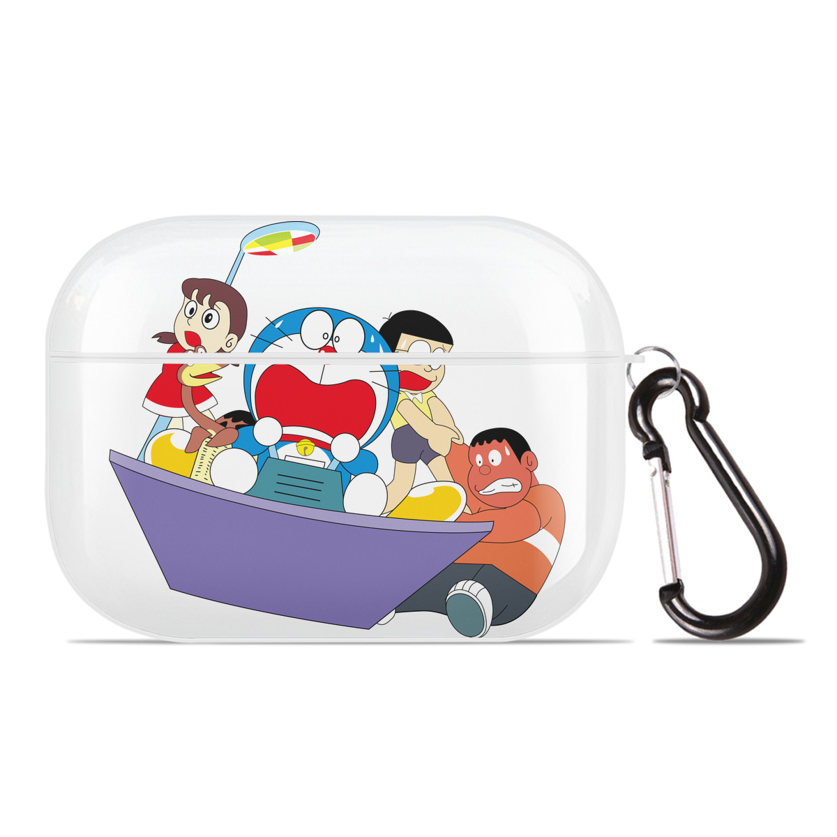 （画像用） ドラえもん Doraemon 【AirPods Pro用】ハードシェル保護ケース 耐衝撃・防指紋・カラビナ付き商品仕様
