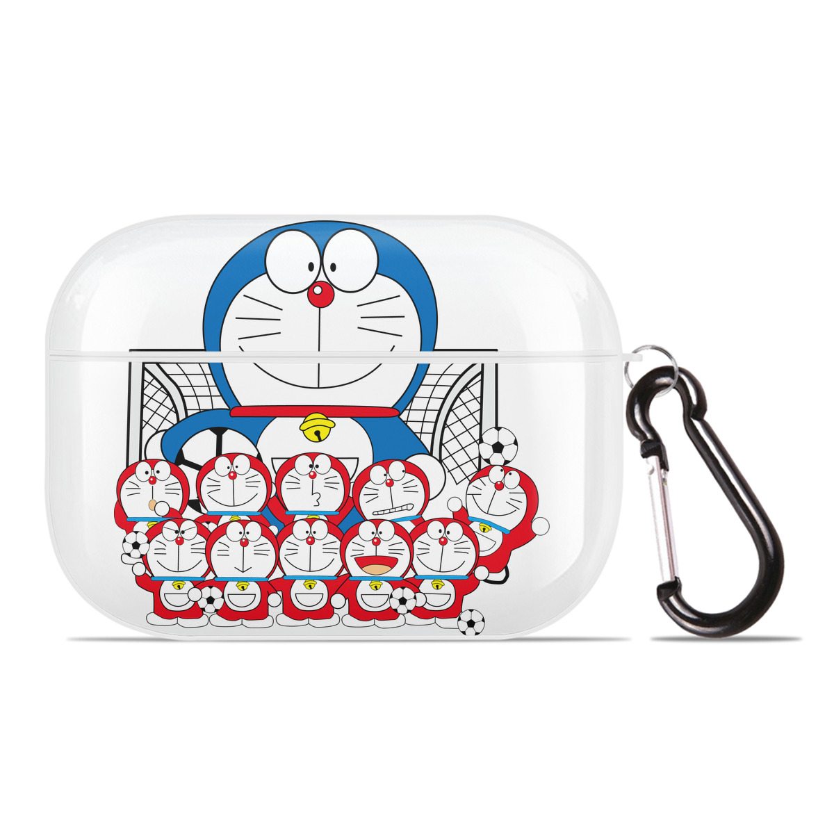 （画像用） ドラえもん Doraemon 【AirPods Pro用】ハードシェル保護ケース 耐衝撃・防指紋・カラビナ付き商品仕様
