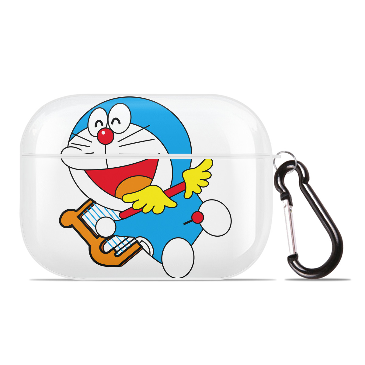（画像用） ドラえもん Doraemon 【AirPods Pro用】ハードシェル保護ケース 耐衝撃・防指紋・カラビナ付き商品仕様