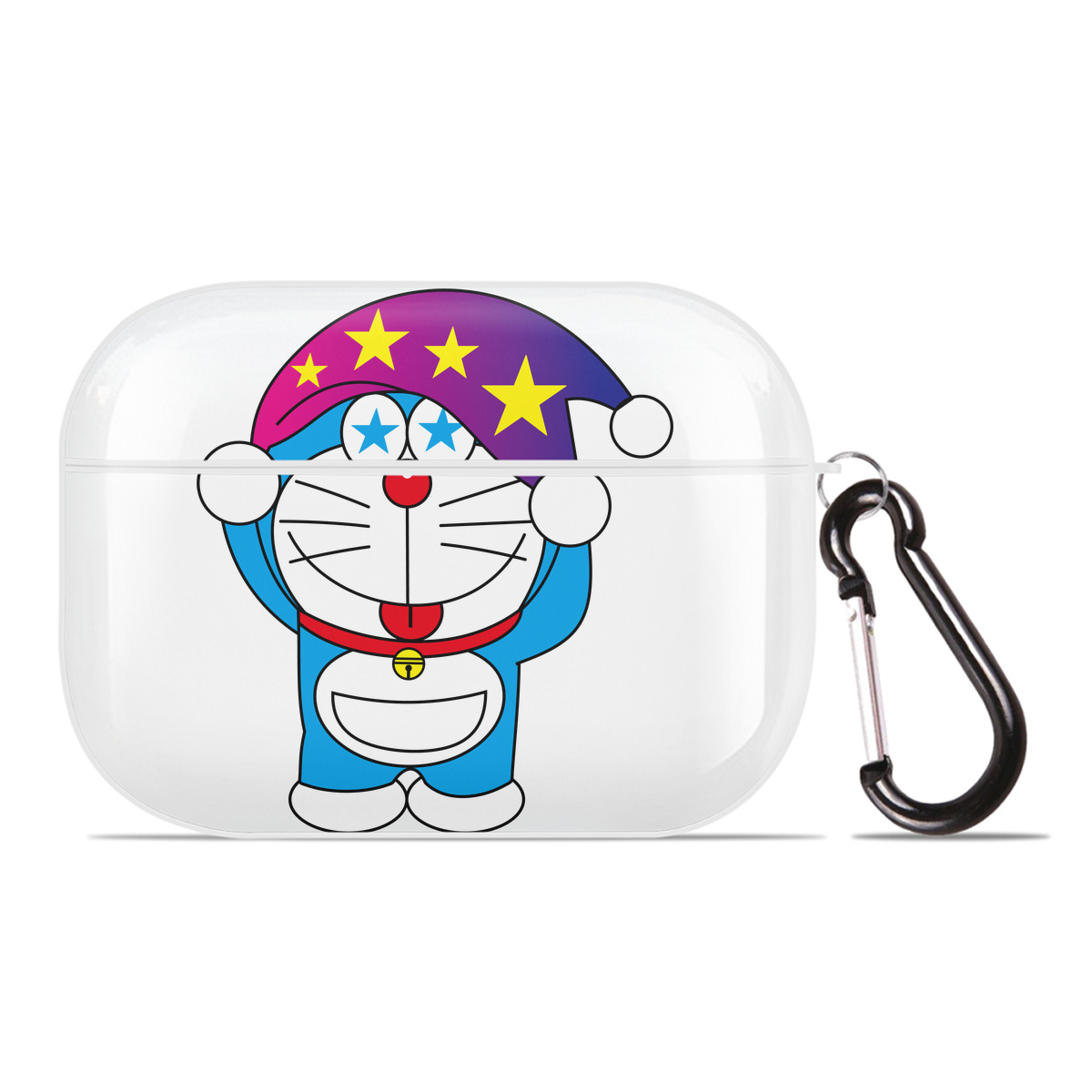 （画像用） ドラえもん Doraemon 【AirPods Pro用】ハードシェル保護ケース 耐衝撃・防指紋・カラビナ付き商品仕様