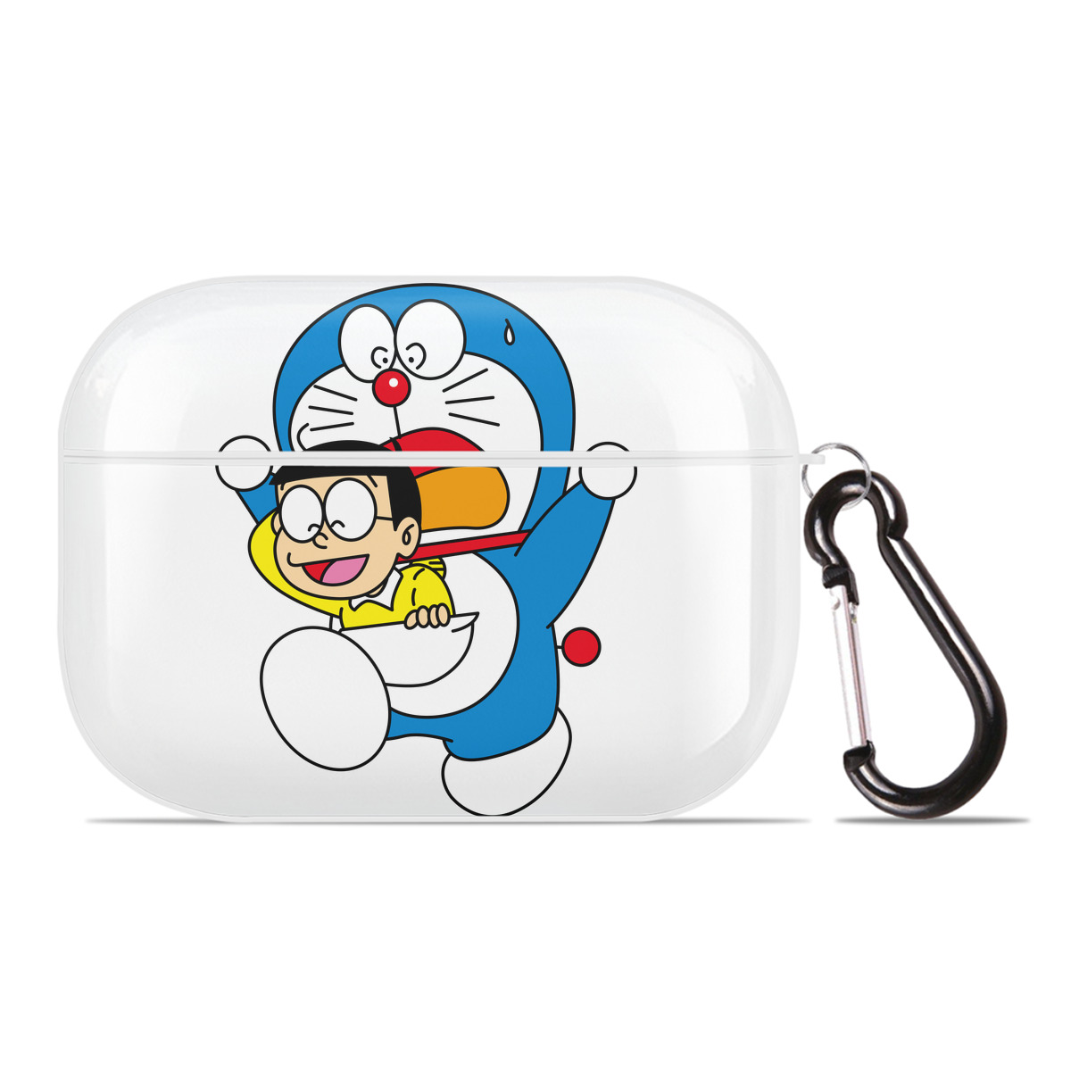 （画像用） ドラえもん Doraemon 【AirPods Pro用】ハードシェル保護ケース 耐衝撃・防指紋・カラビナ付き商品仕様