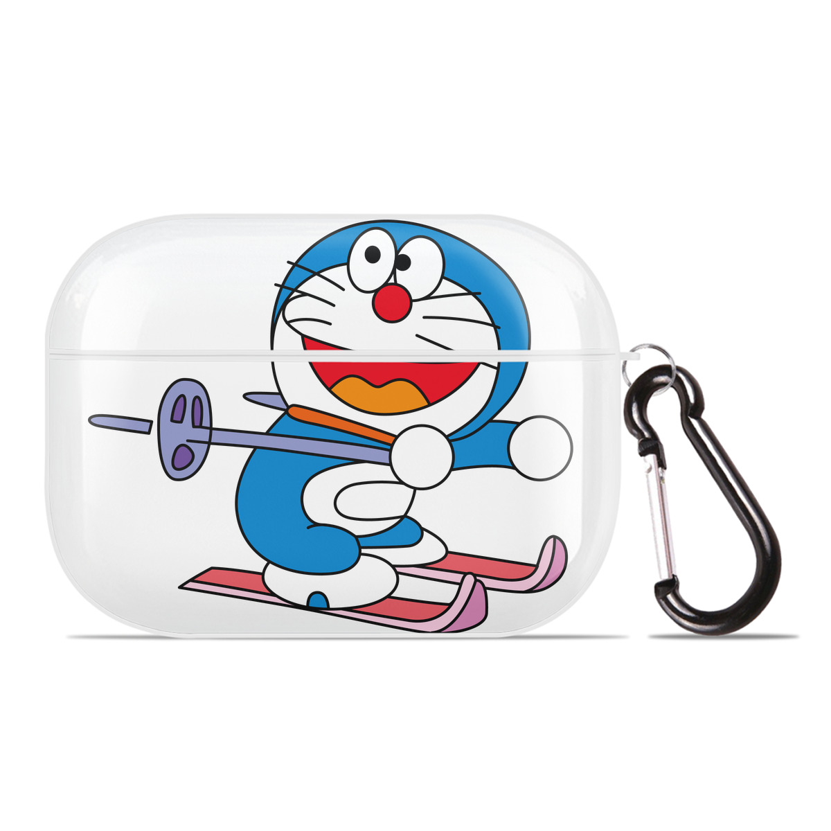 （画像用） ドラえもん Doraemon 【AirPods Pro用】ハードシェル保護ケース 耐衝撃・防指紋・カラビナ付き商品仕様