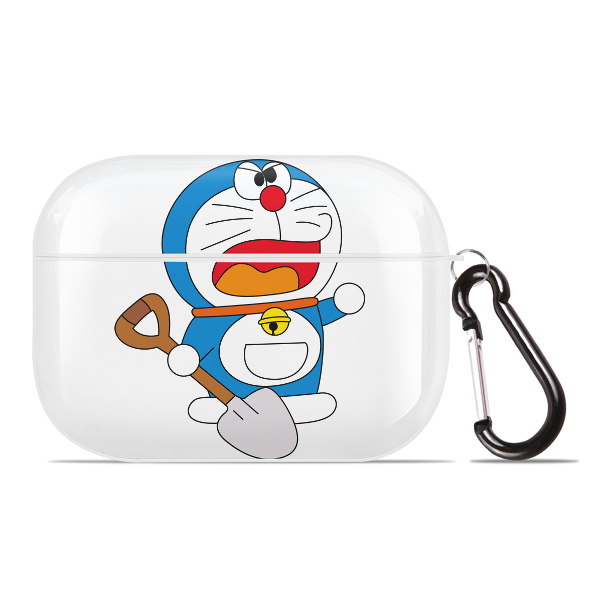 （画像用） ドラえもん Doraemon 【AirPods Pro用】ハードシェル保護ケース 耐衝撃・防指紋・カラビナ付き商品仕様