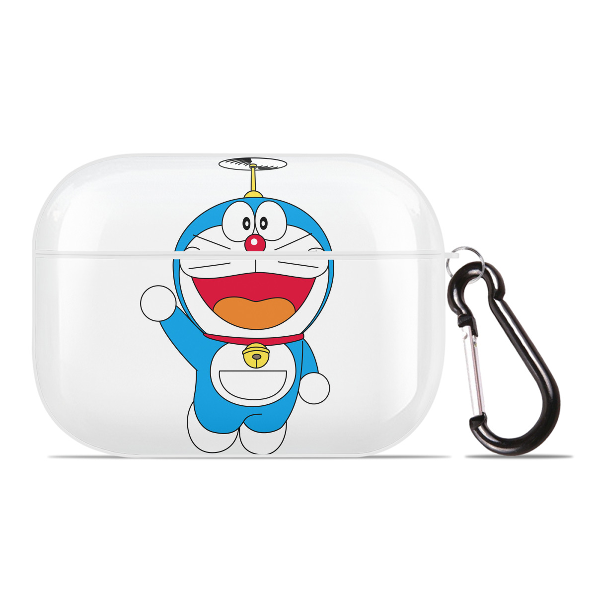 （画像用） ドラえもん Doraemon 【AirPods Pro用】ハードシェル保護ケース 耐衝撃・防指紋・カラビナ付き商品仕様