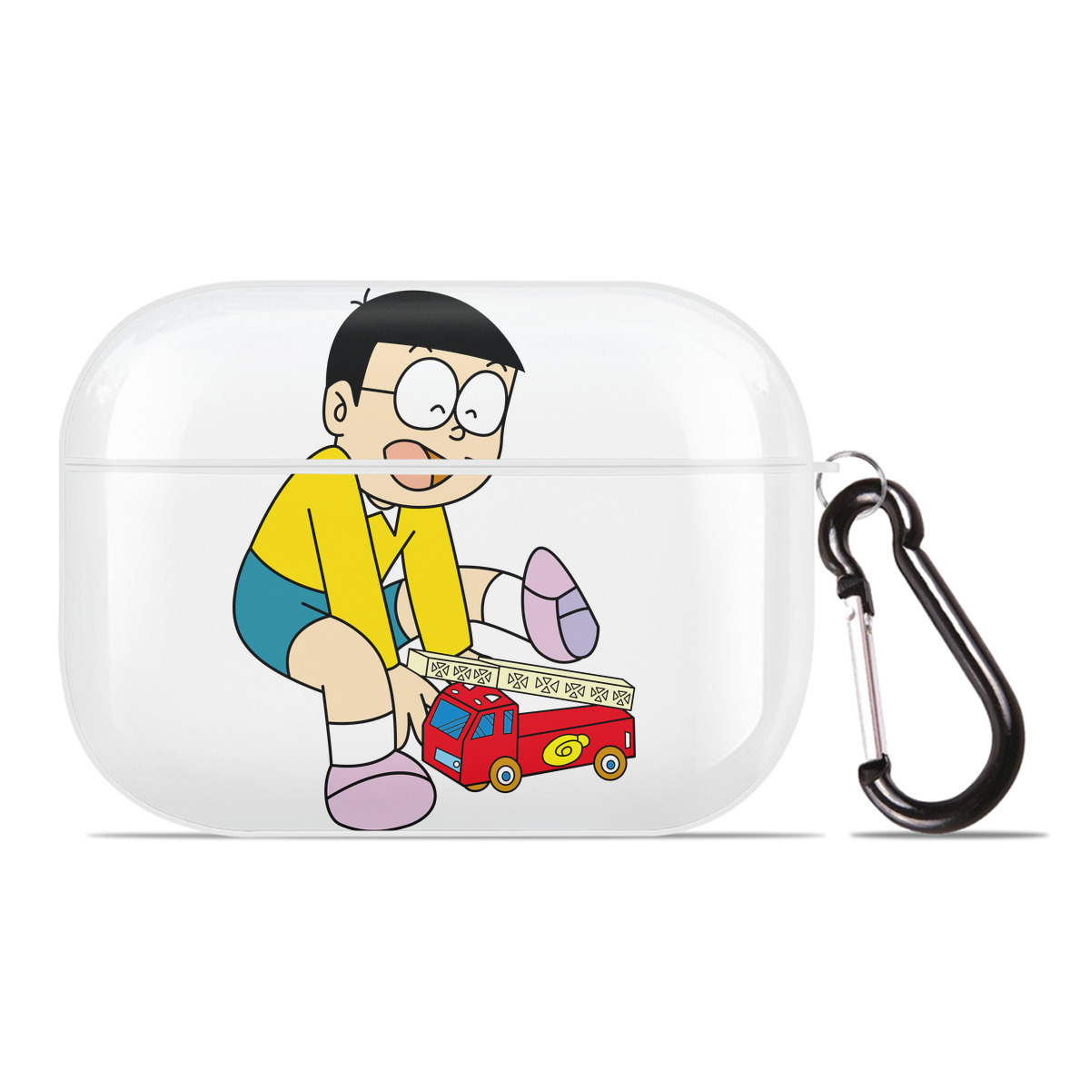 （画像用） ドラえもん 野比 のび太 Doraemon Nobita Nobi 【AirPods Pro用】ハードシェル保護ケース 耐衝撃・防指紋・カラビナ付き商品仕様