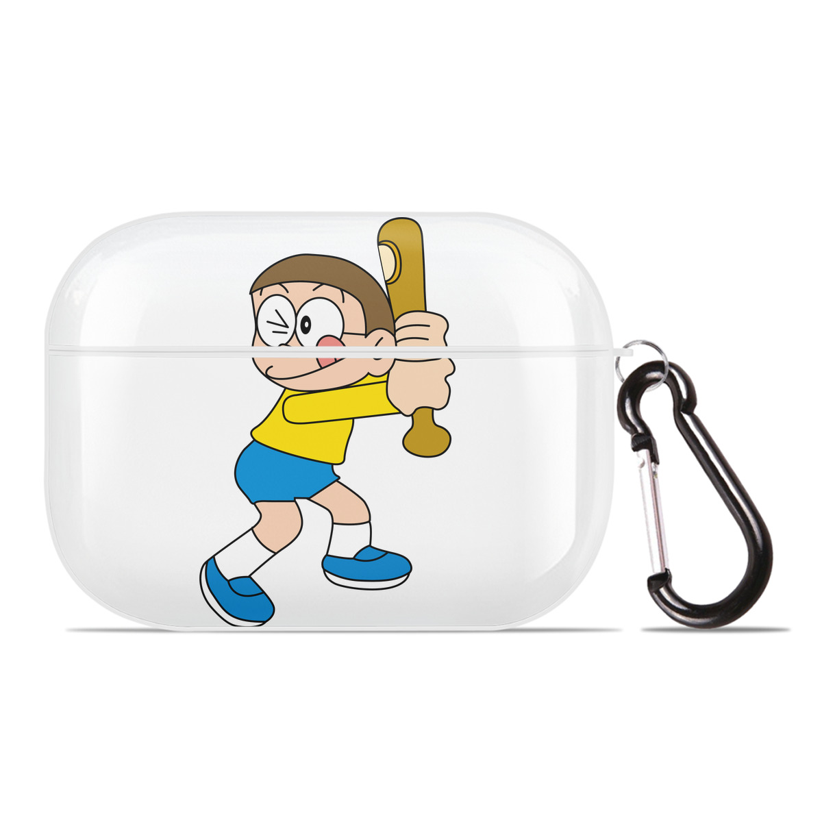 （画像用） ドラえもん 野比 のび太 Doraemon Nobita Nobi 【AirPods Pro用】ハードシェル保護ケース 耐衝撃・防指紋・カラビナ付き商品仕様