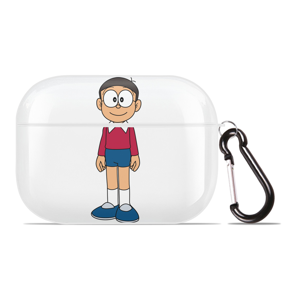 （画像用） ドラえもん 野比 のび太 Doraemon Nobita Nobi 【AirPods Pro用】ハードシェル保護ケース 耐衝撃・防指紋・カラビナ付き商品仕様