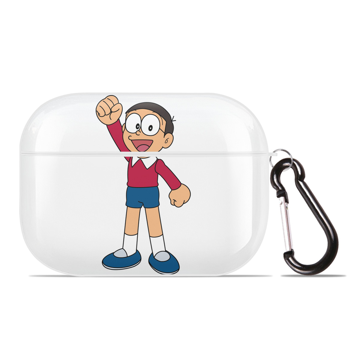 （画像用） ドラえもん 野比 のび太 Doraemon Nobita Nobi 【AirPods Pro用】ハードシェル保護ケース 耐衝撃・防指紋・カラビナ付き商品仕様