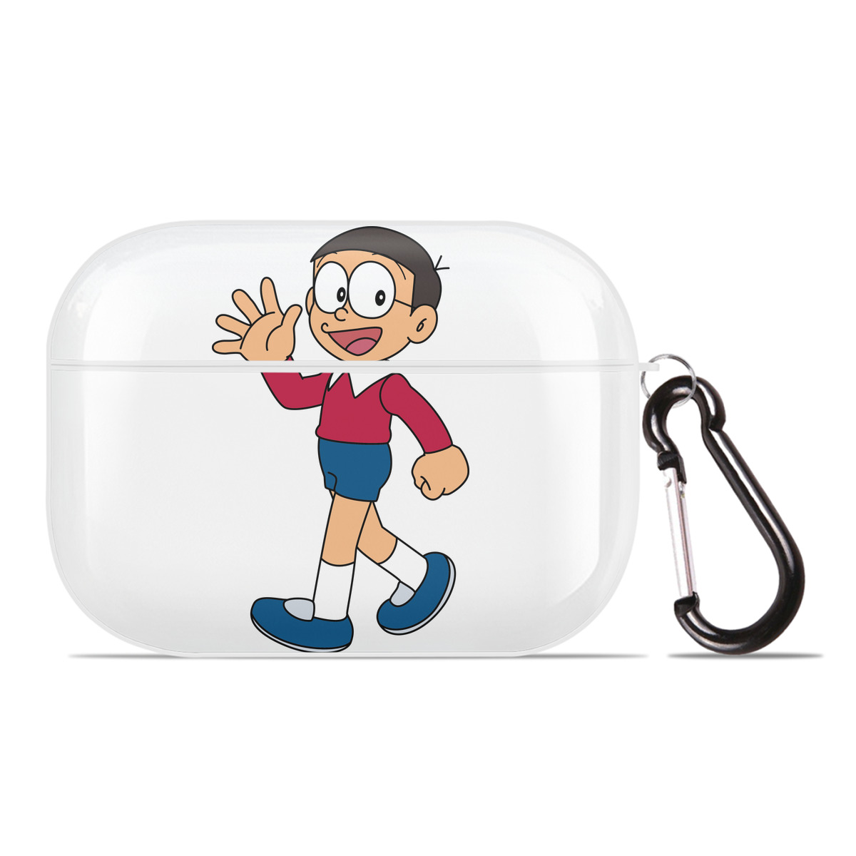 （画像用） ドラえもん 野比 のび太 Doraemon Nobita Nobi 【AirPods Pro用】ハードシェル保護ケース 耐衝撃・防指紋・カラビナ付き商品仕様