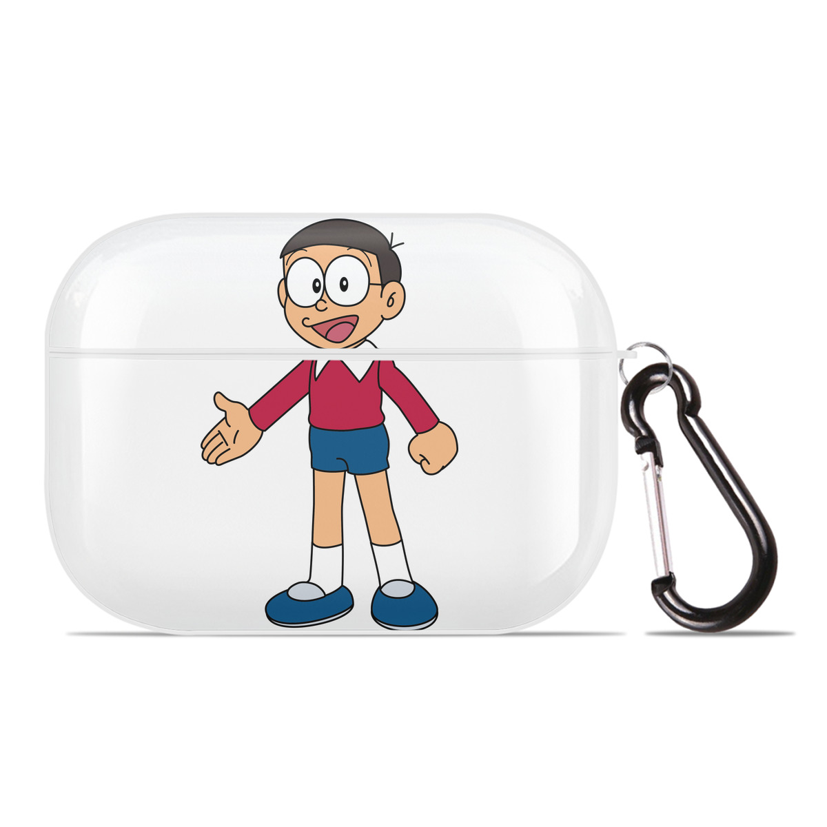 （画像用） ドラえもん 野比 のび太 Doraemon Nobita Nobi 【AirPods Pro用】ハードシェル保護ケース 耐衝撃・防指紋・カラビナ付き商品仕様