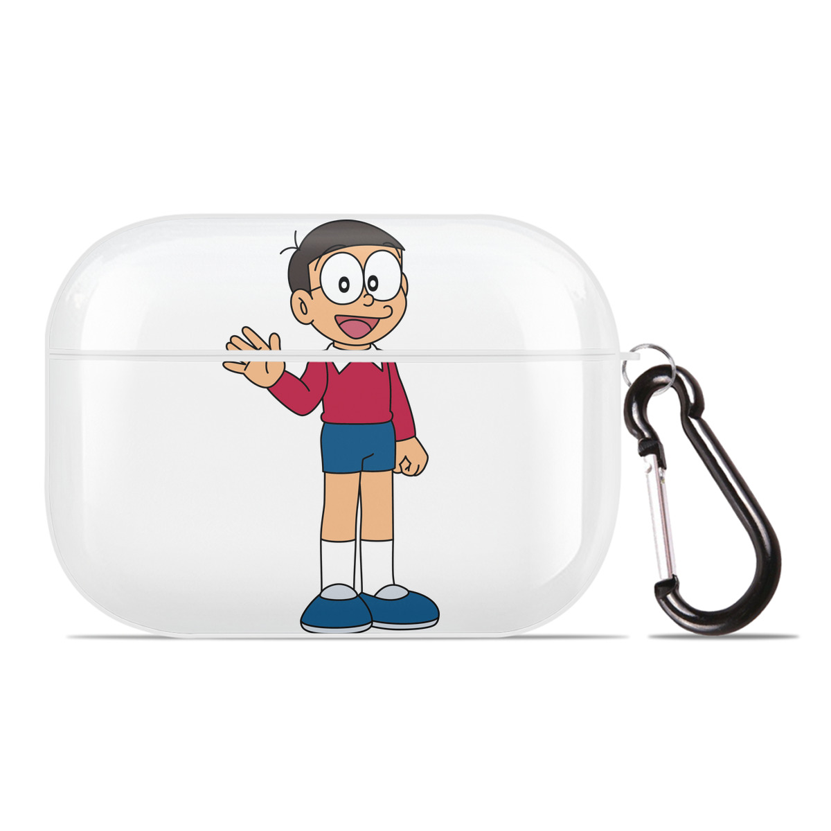 （画像用） ドラえもん 野比 のび太 Doraemon Nobita Nobi 【AirPods Pro用】ハードシェル保護ケース 耐衝撃・防指紋・カラビナ付き商品仕様