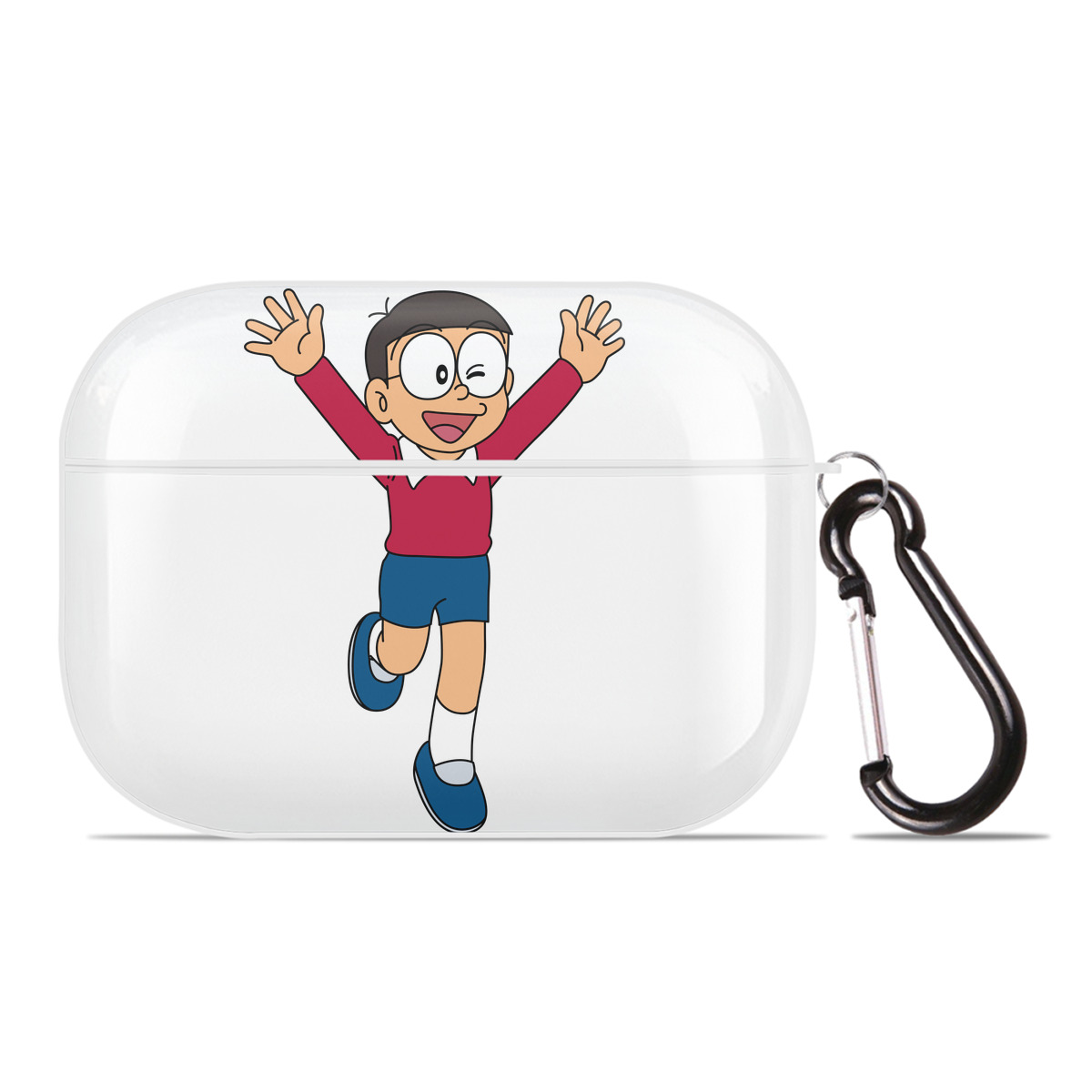（画像用） ドラえもん 野比 のび太 Doraemon Nobita Nobi 【AirPods Pro用】ハードシェル保護ケース 耐衝撃・防指紋・カラビナ付き商品仕様