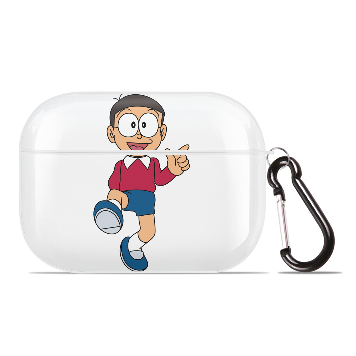 （画像用） ドラえもん 野比 のび太 Doraemon Nobita Nobi 【AirPods Pro用】ハードシェル保護ケース 耐衝撃・防指紋・カラビナ付き商品仕様