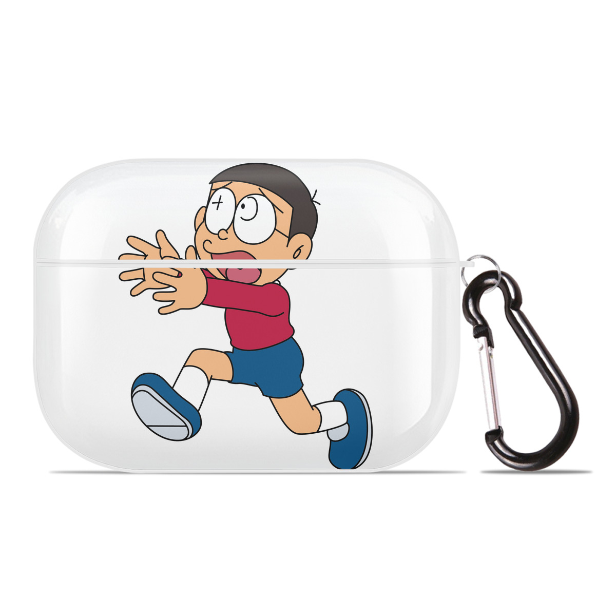 （画像用） ドラえもん 野比 のび太 Doraemon Nobita Nobi 【AirPods Pro用】ハードシェル保護ケース 耐衝撃・防指紋・カラビナ付き商品仕様
