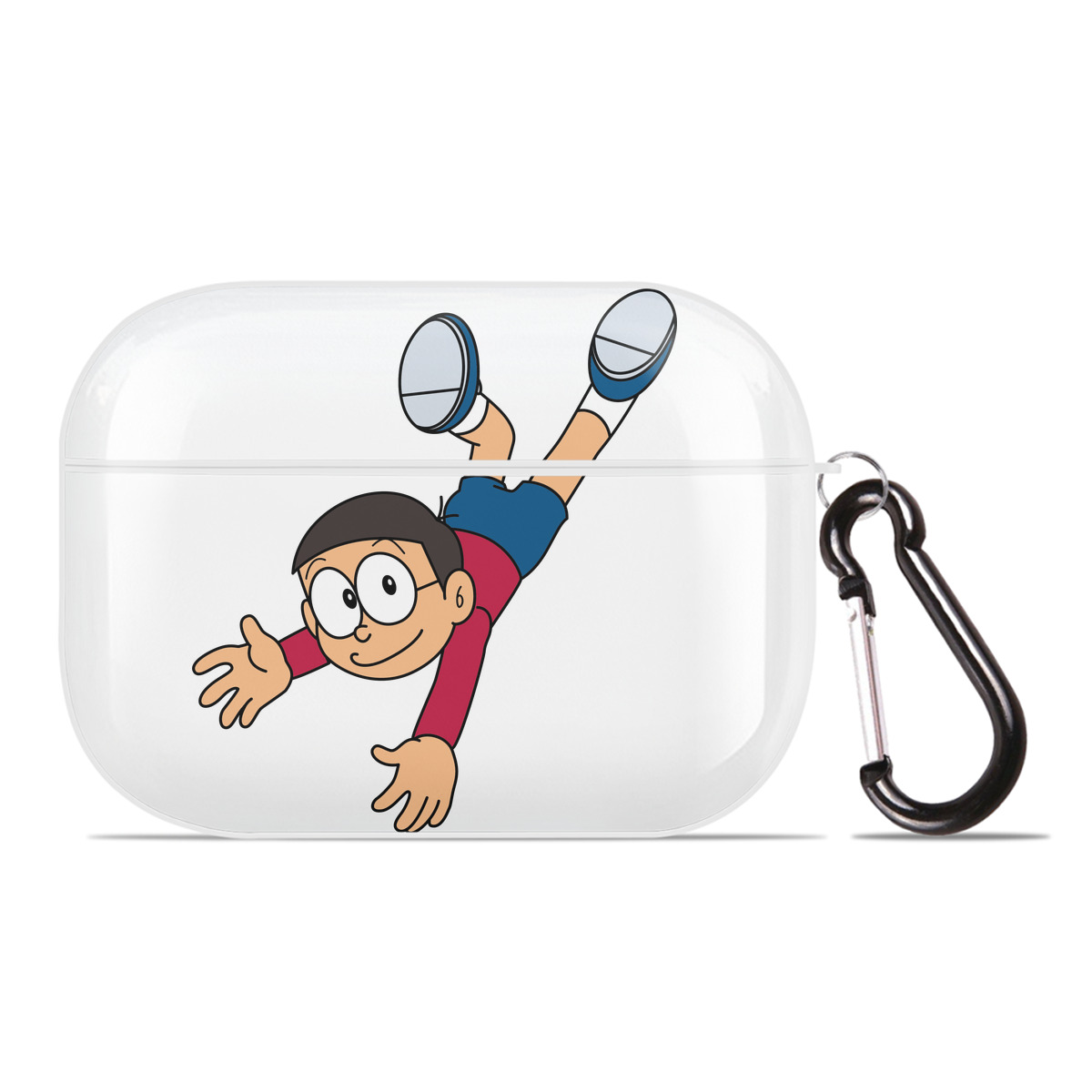 （画像用） ドラえもん 野比 のび太 Doraemon Nobita Nobi 【AirPods Pro用】ハードシェル保護ケース 耐衝撃・防指紋・カラビナ付き商品仕様