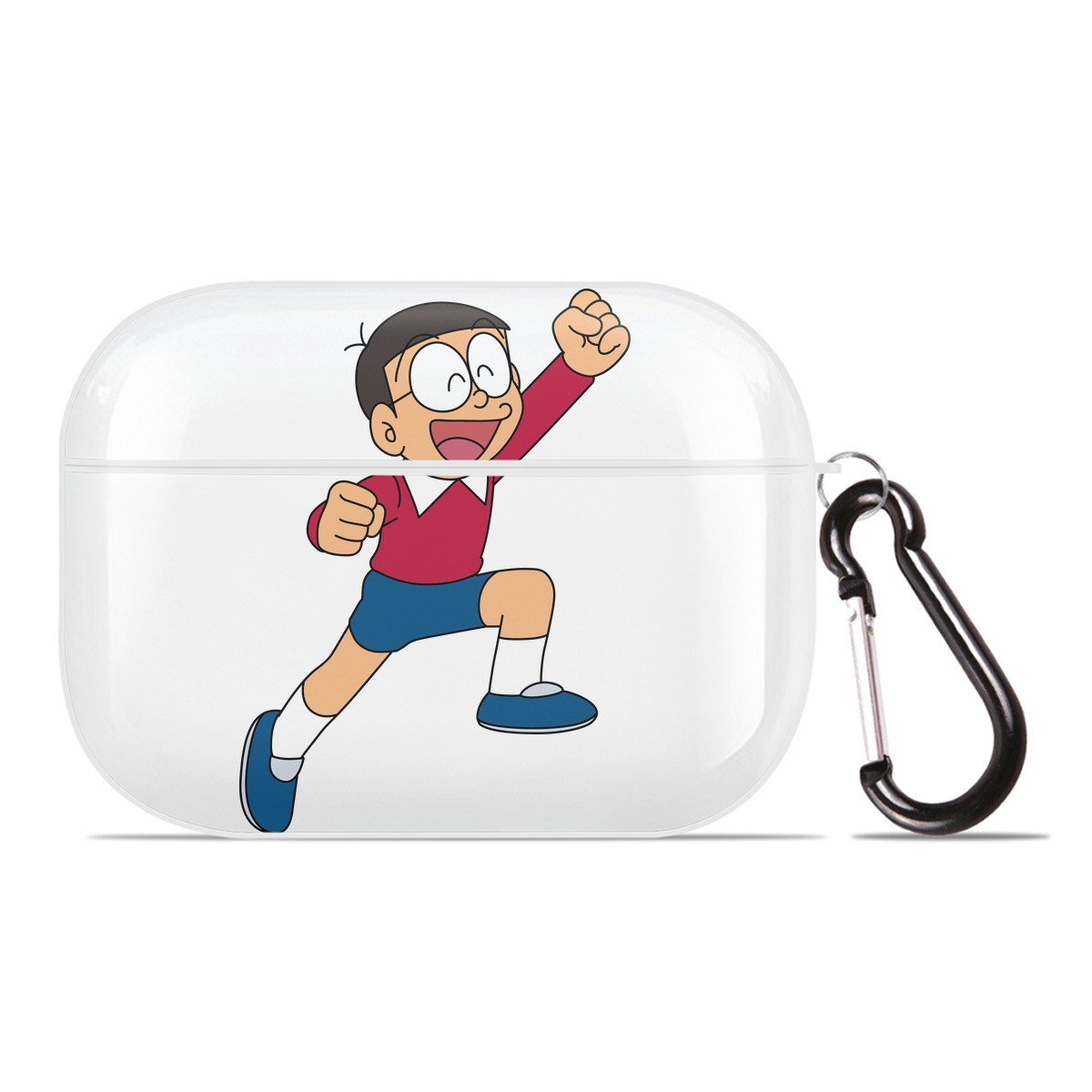 （画像用） ドラえもん 野比 のび太 Doraemon Nobita Nobi 【AirPods Pro用】ハードシェル保護ケース 耐衝撃・防指紋・カラビナ付き商品仕様