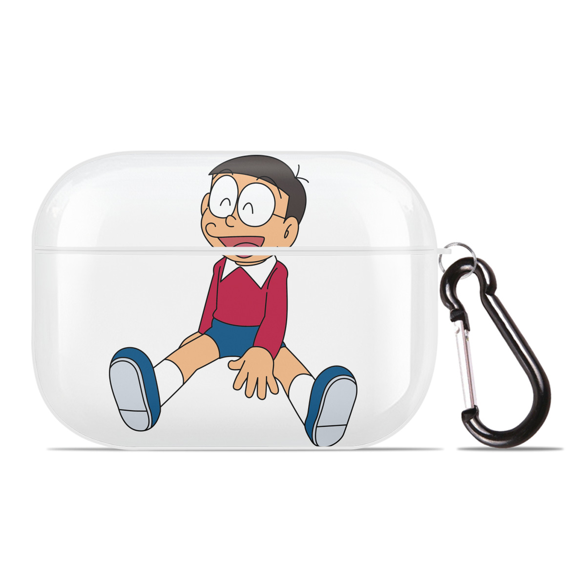 （画像用） ドラえもん 野比 のび太 Doraemon Nobita Nobi 【AirPods Pro用】ハードシェル保護ケース 耐衝撃・防指紋・カラビナ付き商品仕様