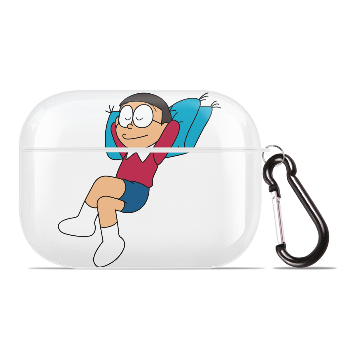 （画像用） ドラえもん 野比 のび太 Doraemon Nobita Nobi 【AirPods Pro用】ハードシェル保護ケース 耐衝撃・防指紋・カラビナ付き商品仕様