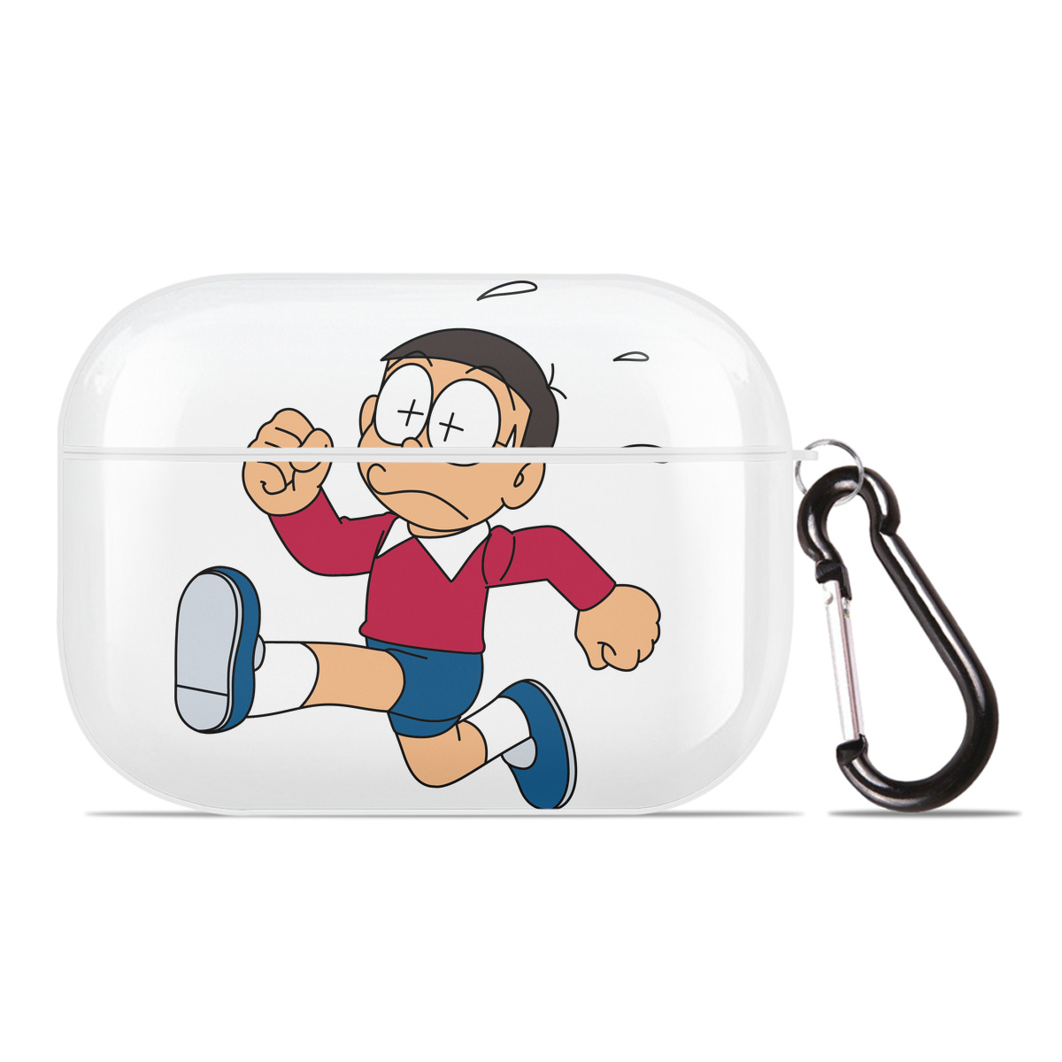 （画像用） ドラえもん 野比 のび太 Doraemon Nobita Nobi 【AirPods Pro用】ハードシェル保護ケース 耐衝撃・防指紋・カラビナ付き商品仕様
