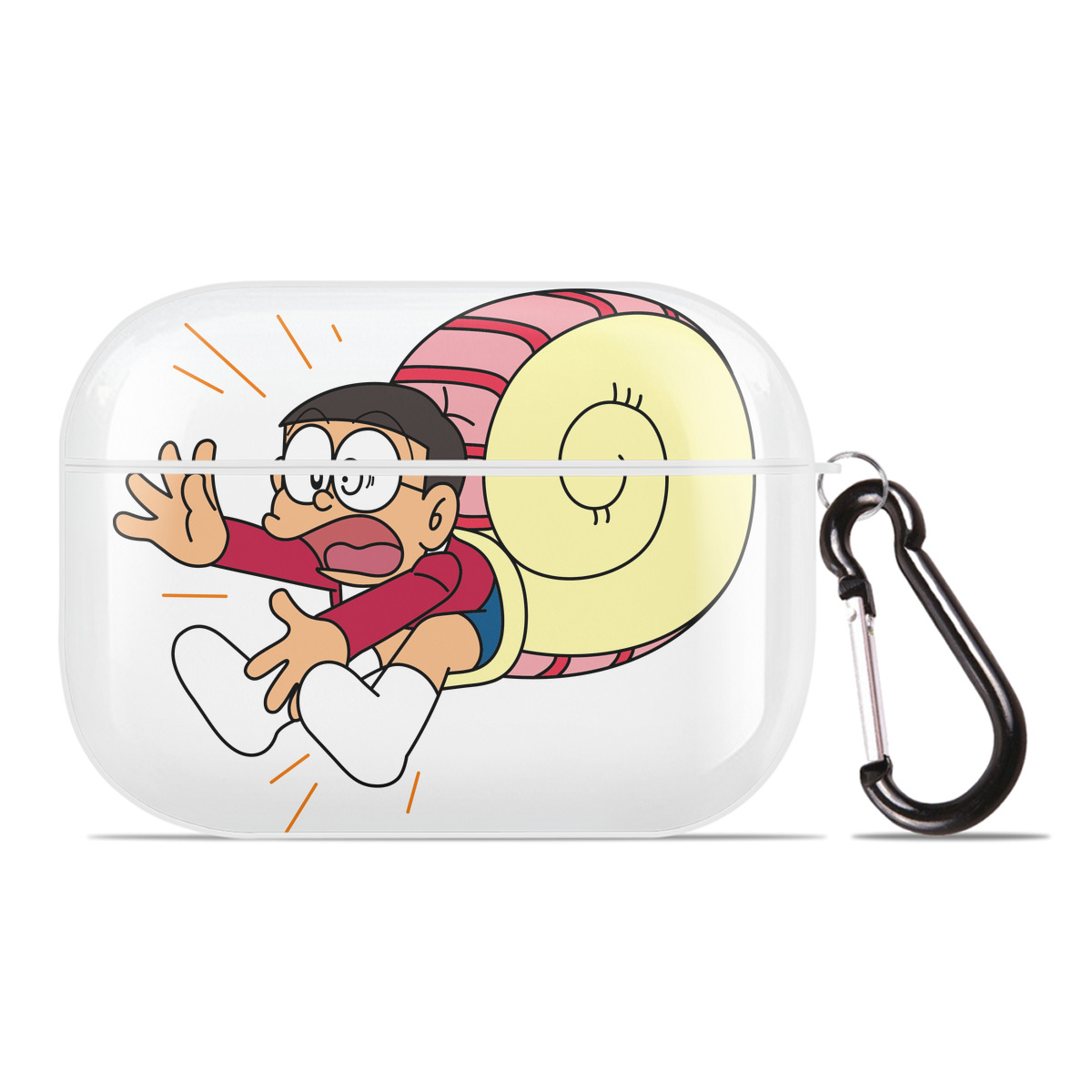（画像用） ドラえもん 野比 のび太 Doraemon Nobita Nobi 【AirPods Pro用】ハードシェル保護ケース 耐衝撃・防指紋・カラビナ付き商品仕様