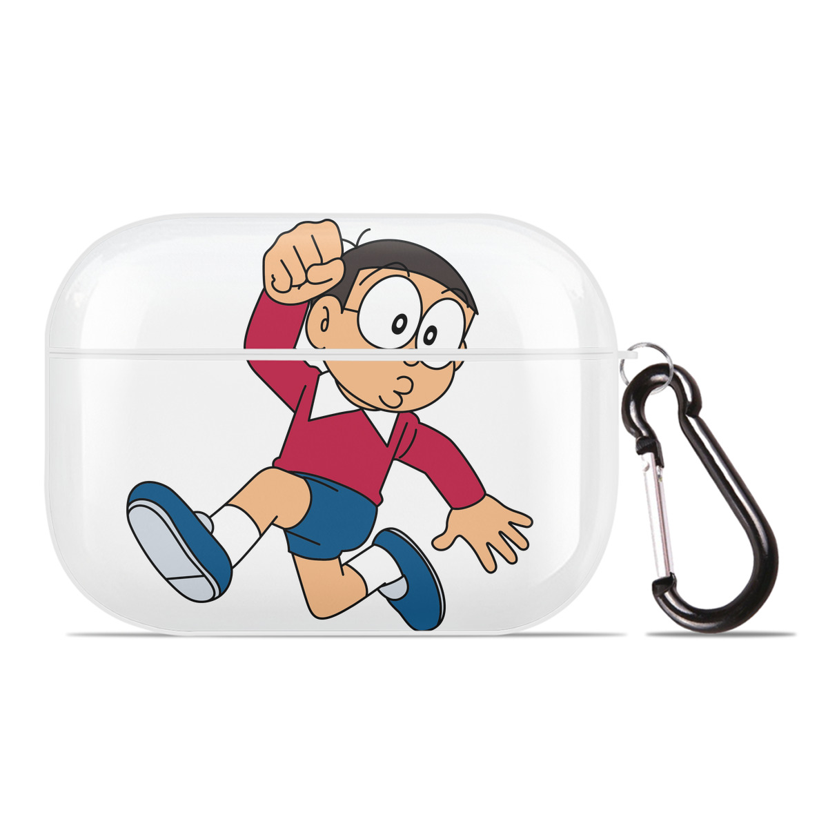 （画像用） ドラえもん 野比 のび太 Doraemon Nobita Nobi 【AirPods Pro用】ハードシェル保護ケース 耐衝撃・防指紋・カラビナ付き商品仕様