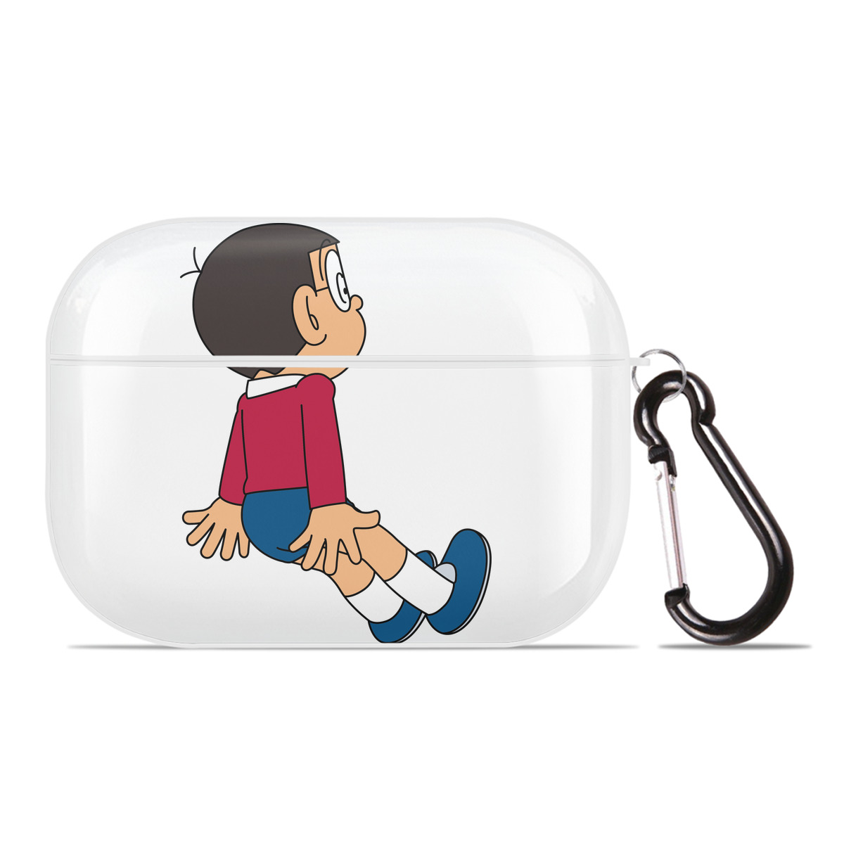 （画像用） ドラえもん 野比 のび太 Doraemon Nobita Nobi 【AirPods Pro用】ハードシェル保護ケース 耐衝撃・防指紋・カラビナ付き商品仕様