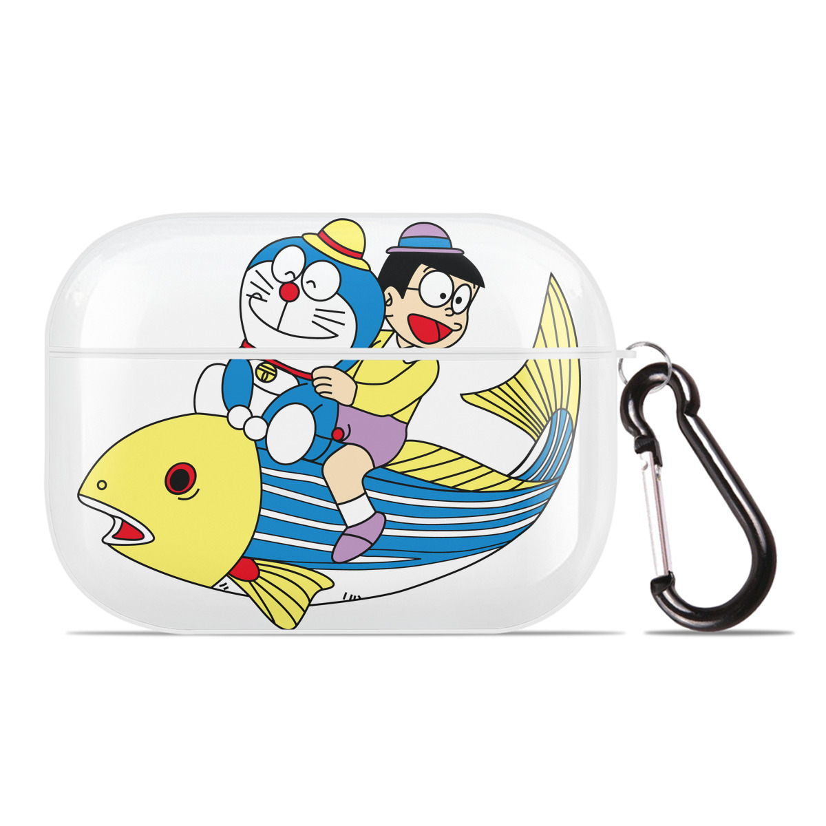 （画像用） ドラえもん 野比 のび太 Doraemon Nobita Nobi 【AirPods Pro用】ハードシェル保護ケース 耐衝撃・防指紋・カラビナ付き商品仕様